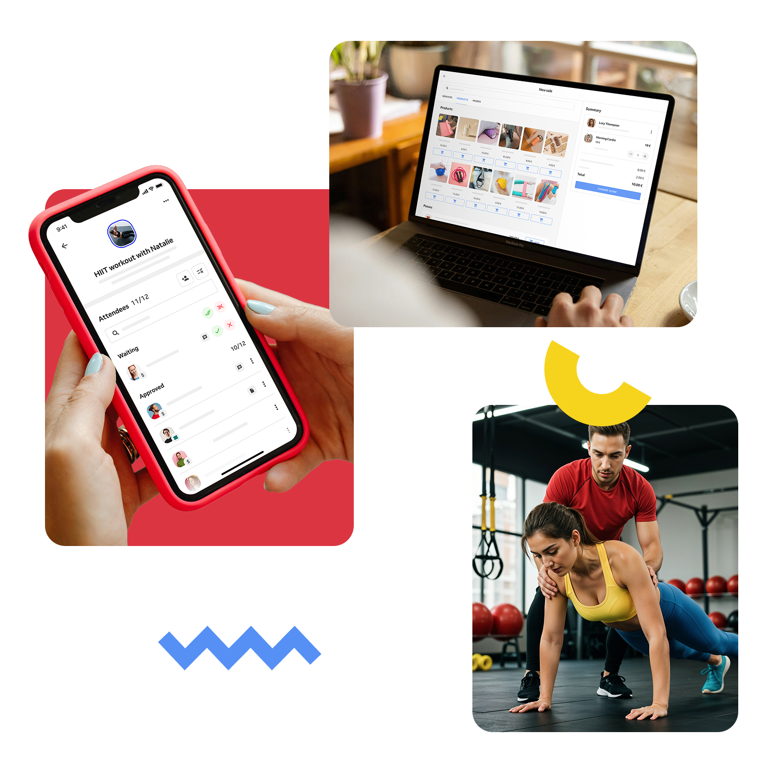 gym and fitness studio management software on the web and app