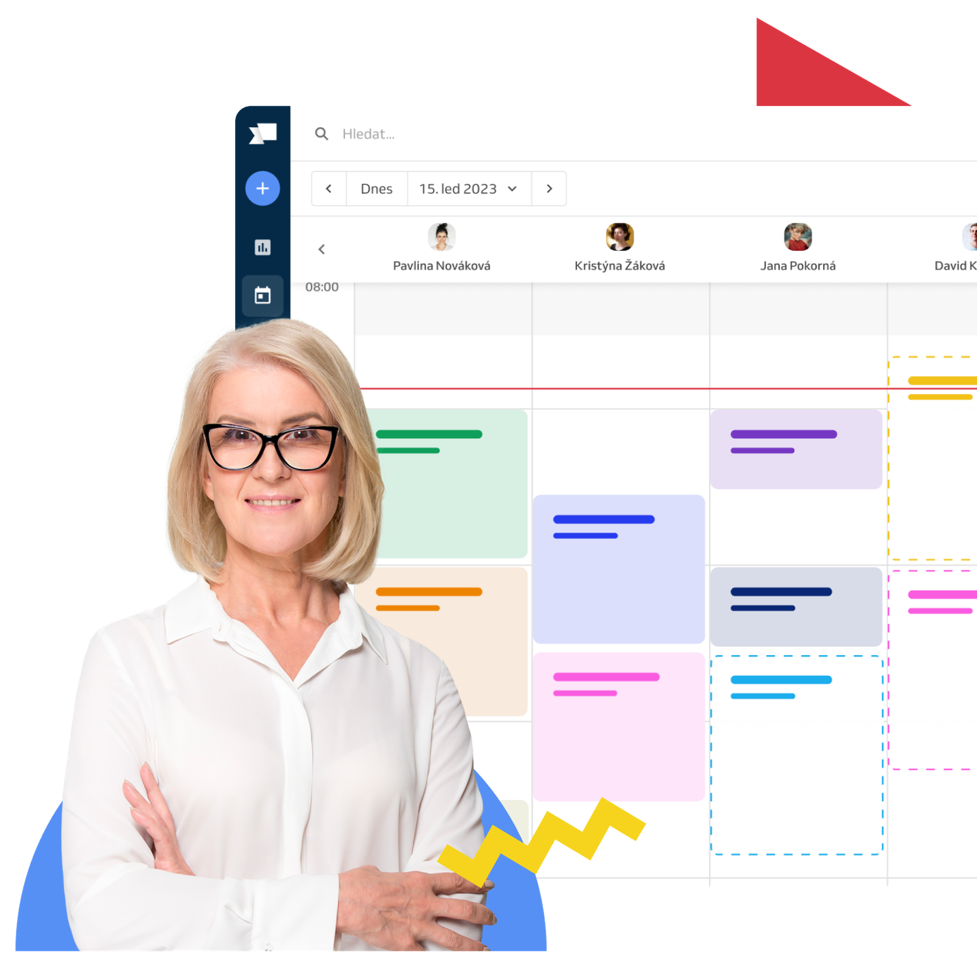 Eye doctor with calendar