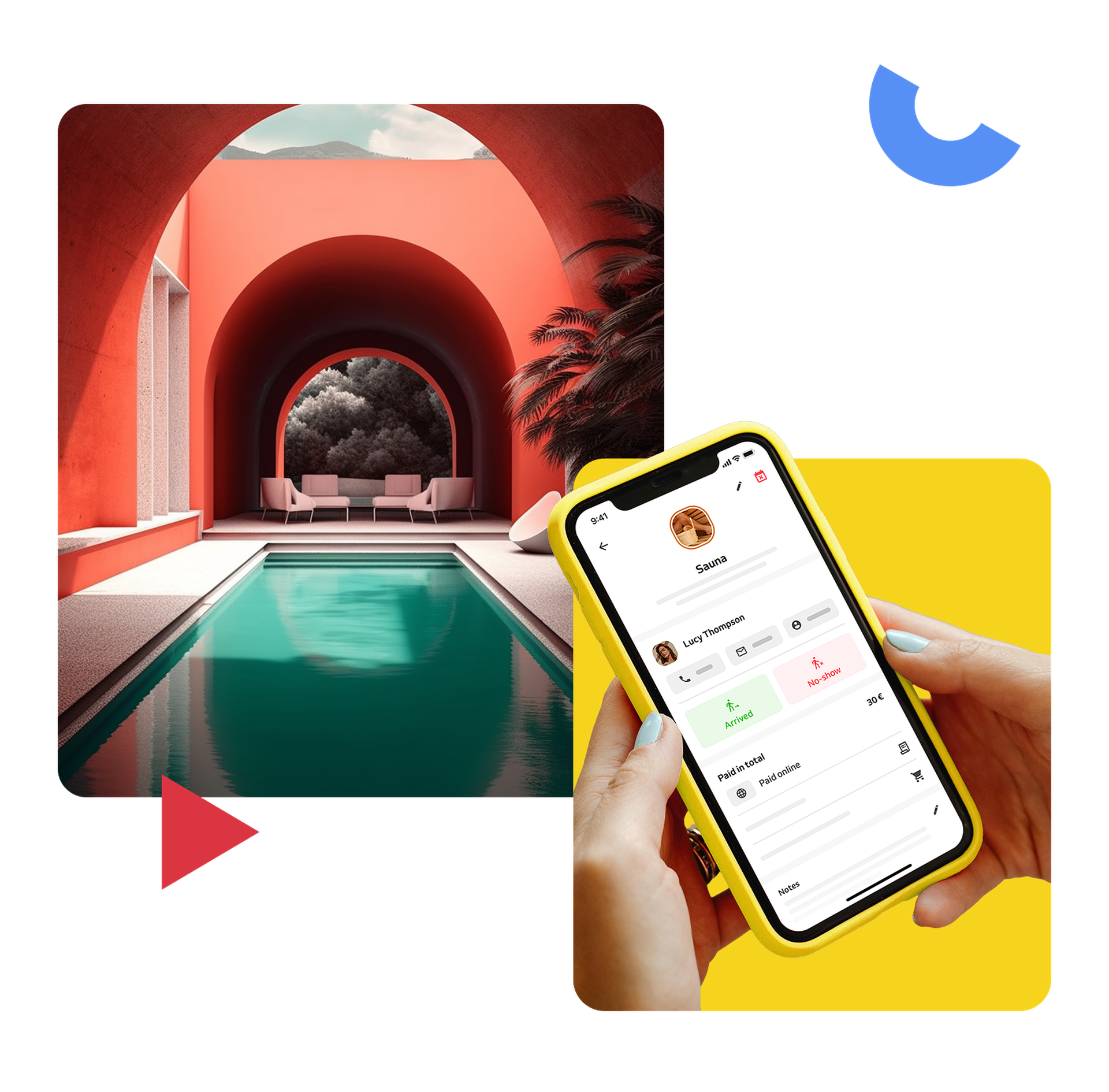 wellness business booking management app