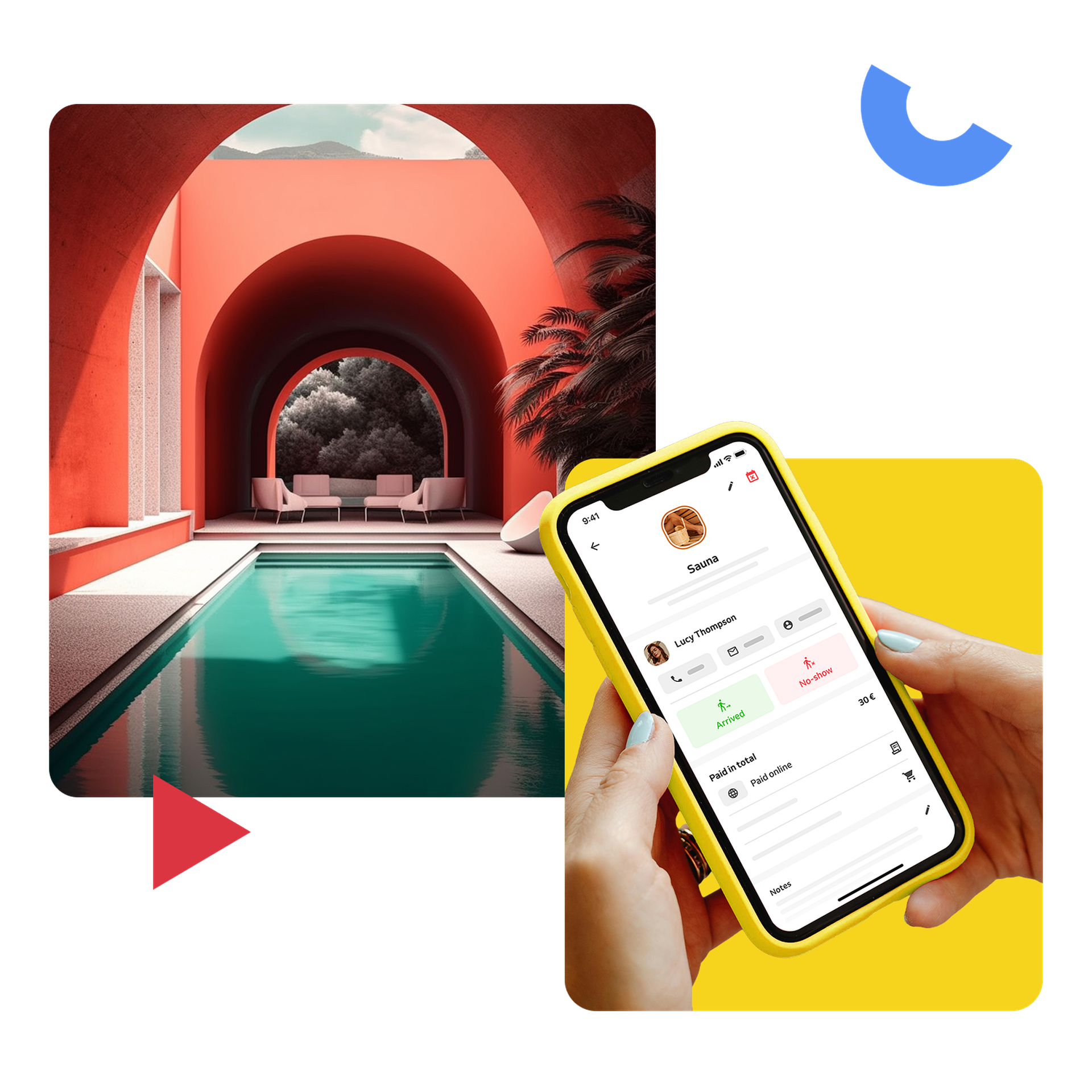 wellness business booking management app