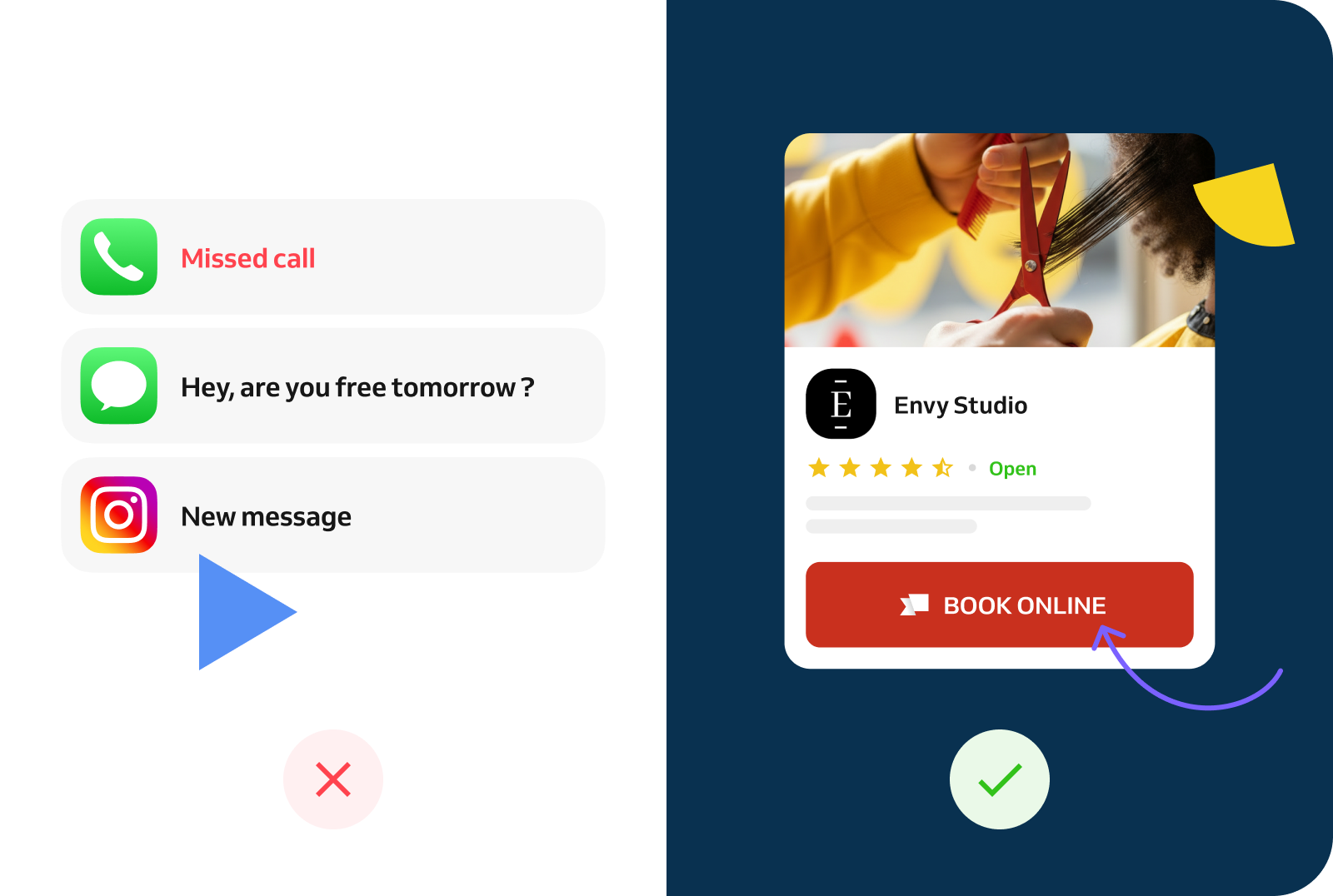 Automatyczne przypomnienia i rezerwacja online