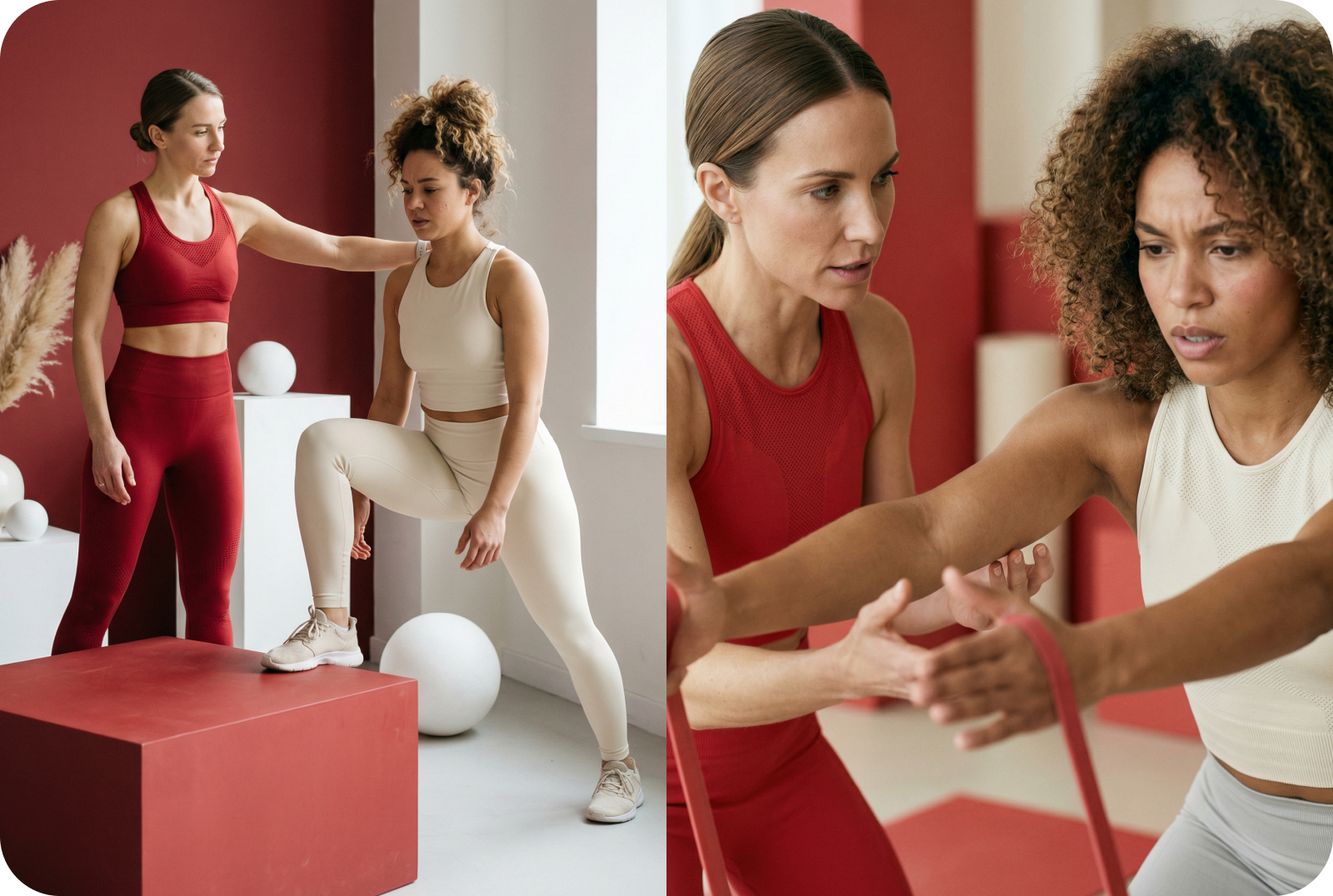 workout with personal trainer