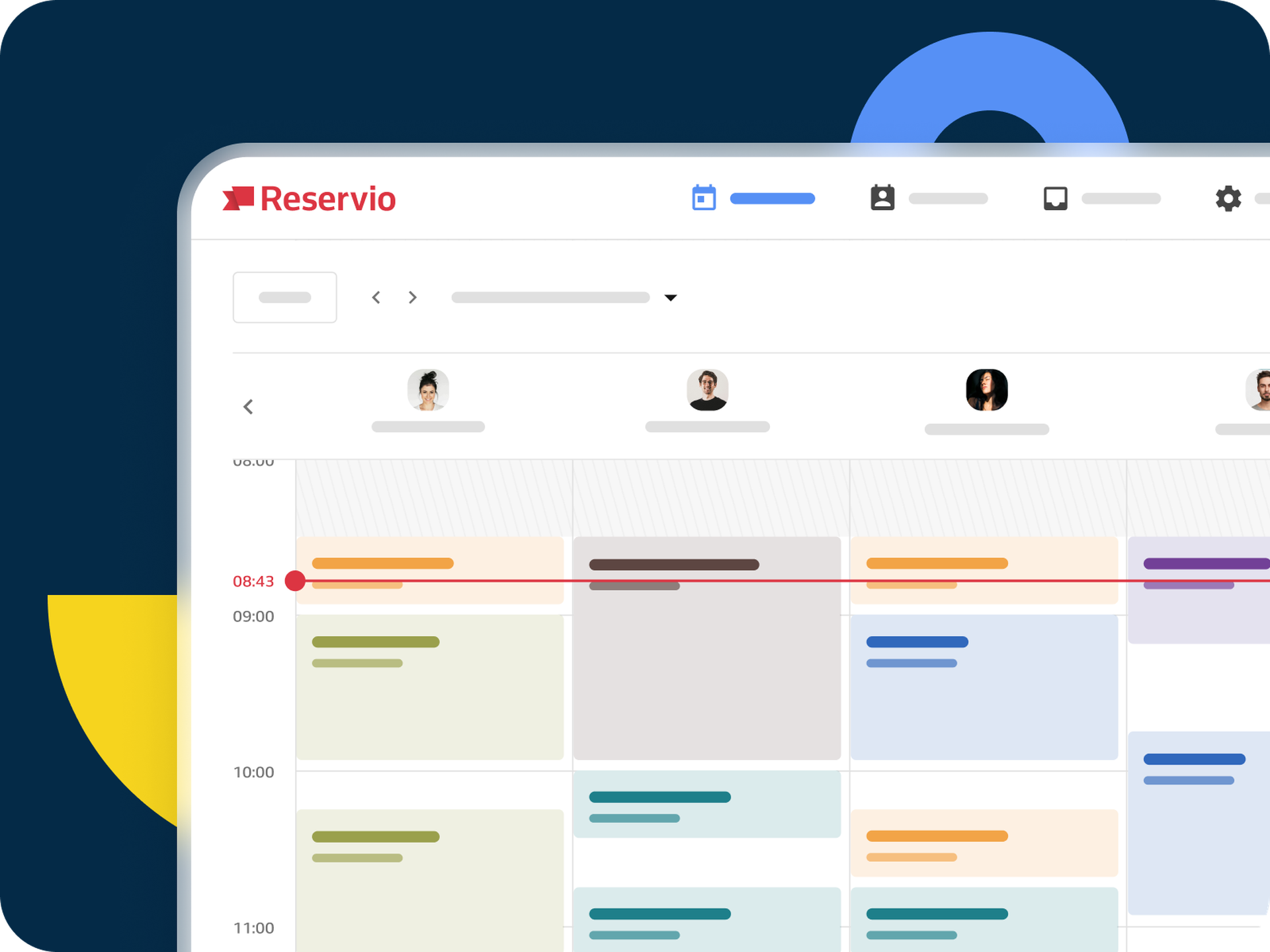 Scheduling calendar graphics