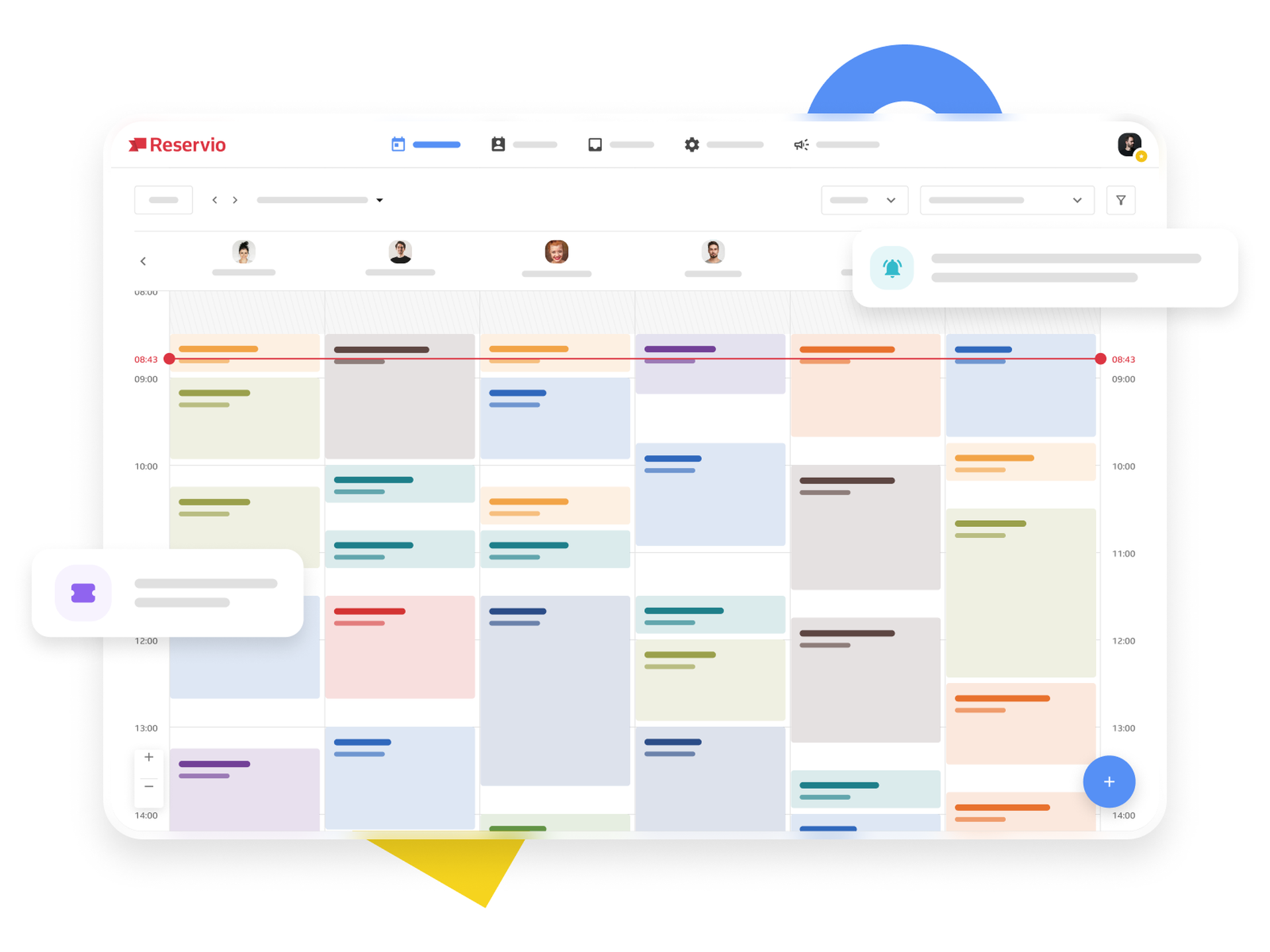 Reservio scheduling calendar