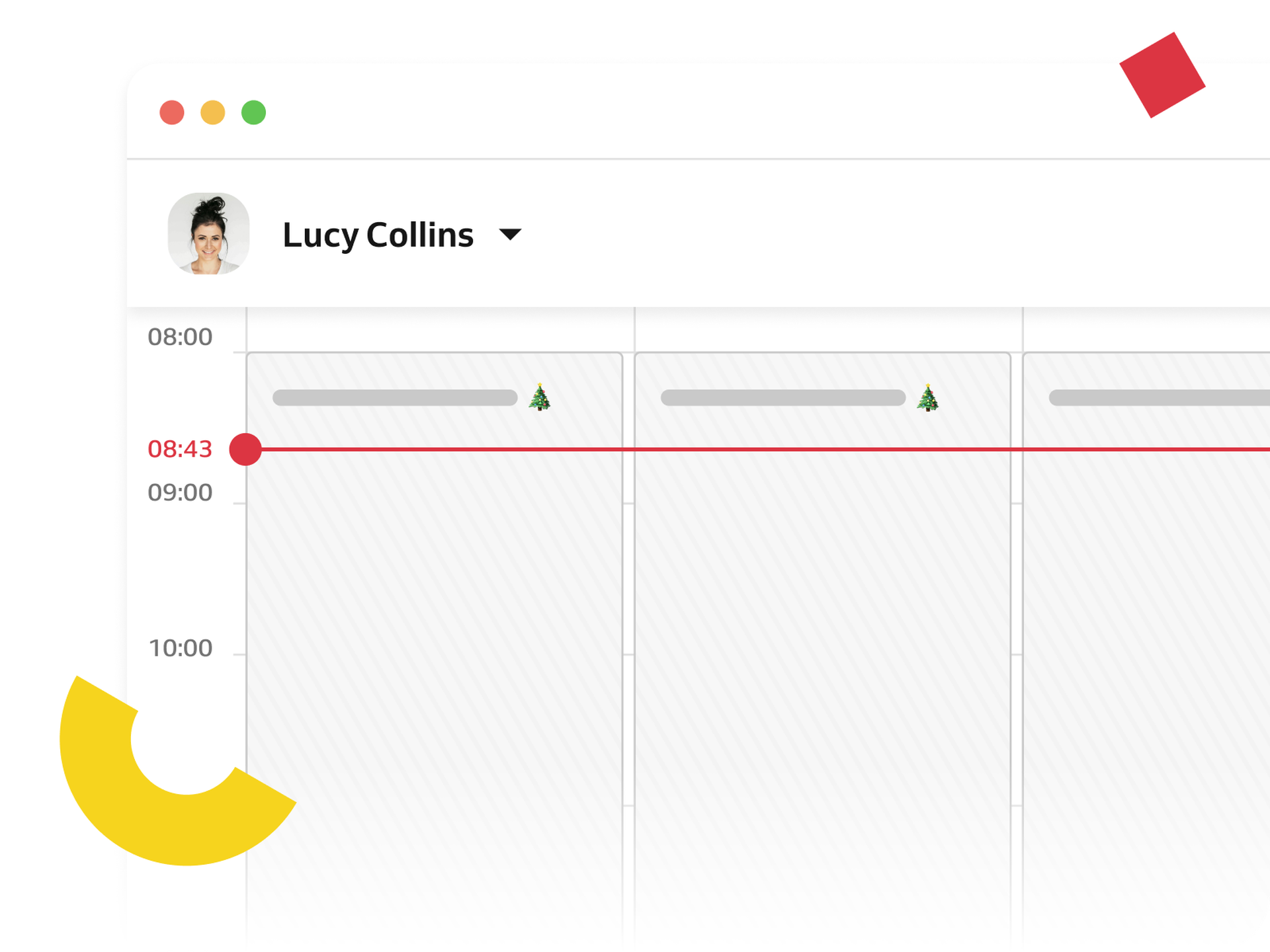 Christmas scheduling calendar