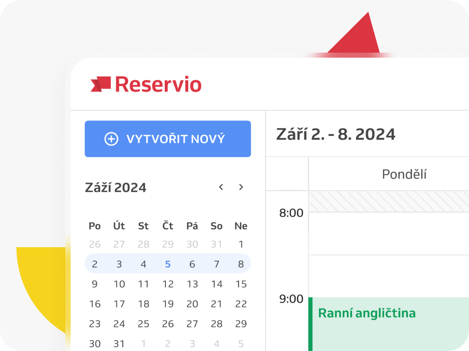 univerzální tlačítko vytvořit nový