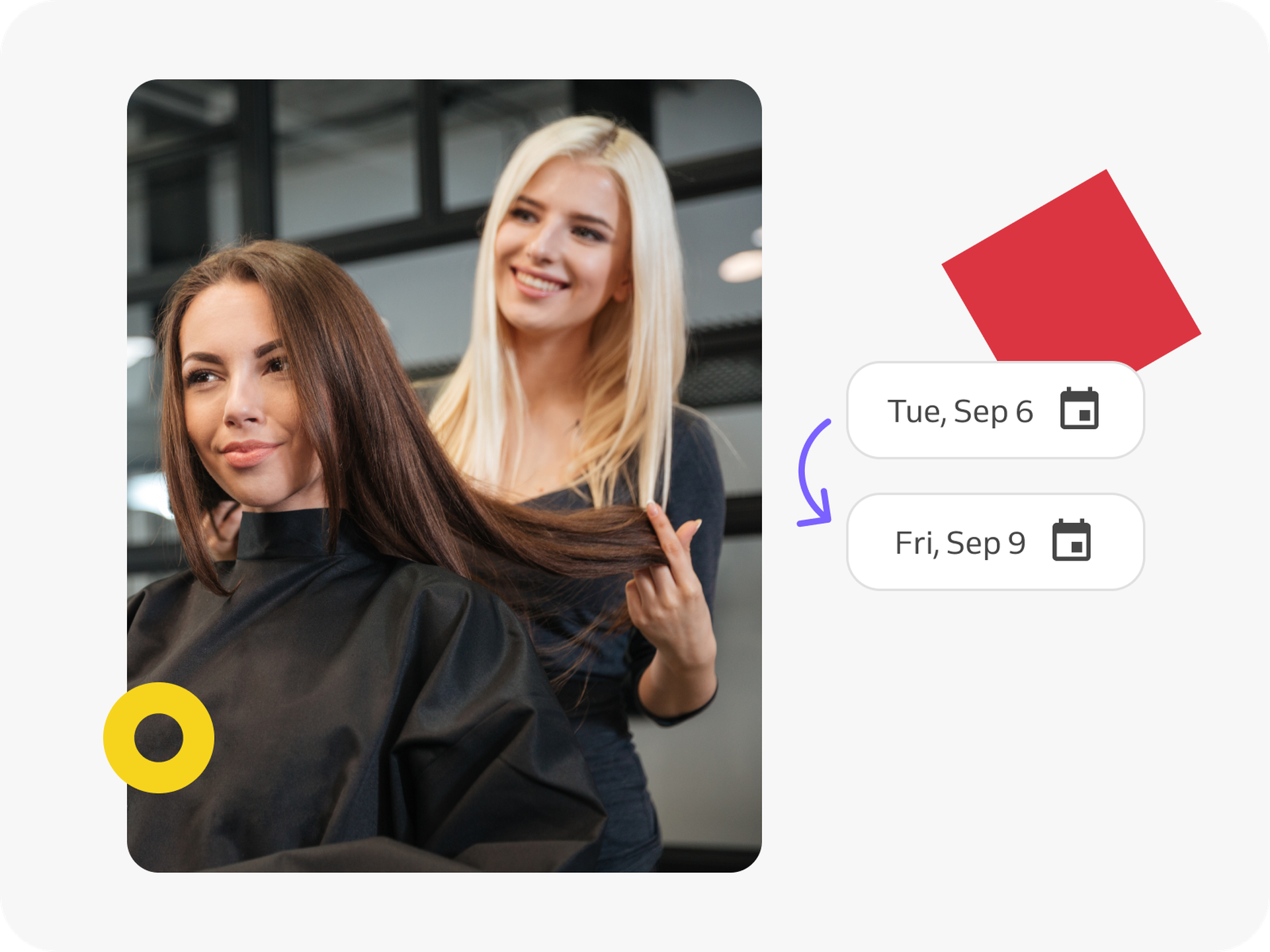 Appointment changes at the hairdresser