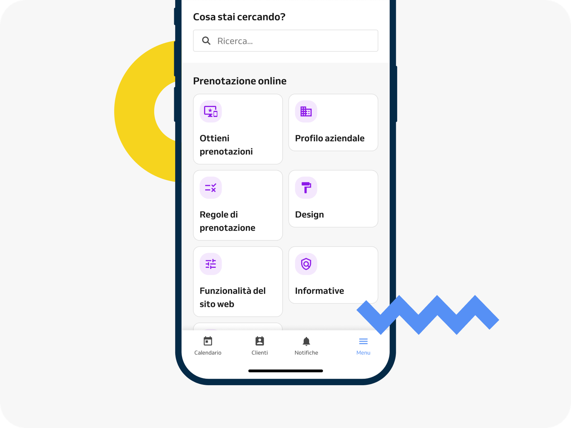 aggiornamento della navigazione dell'app business