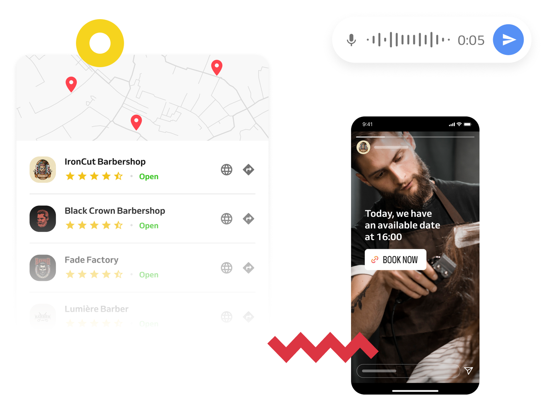 searching barbershops nearby