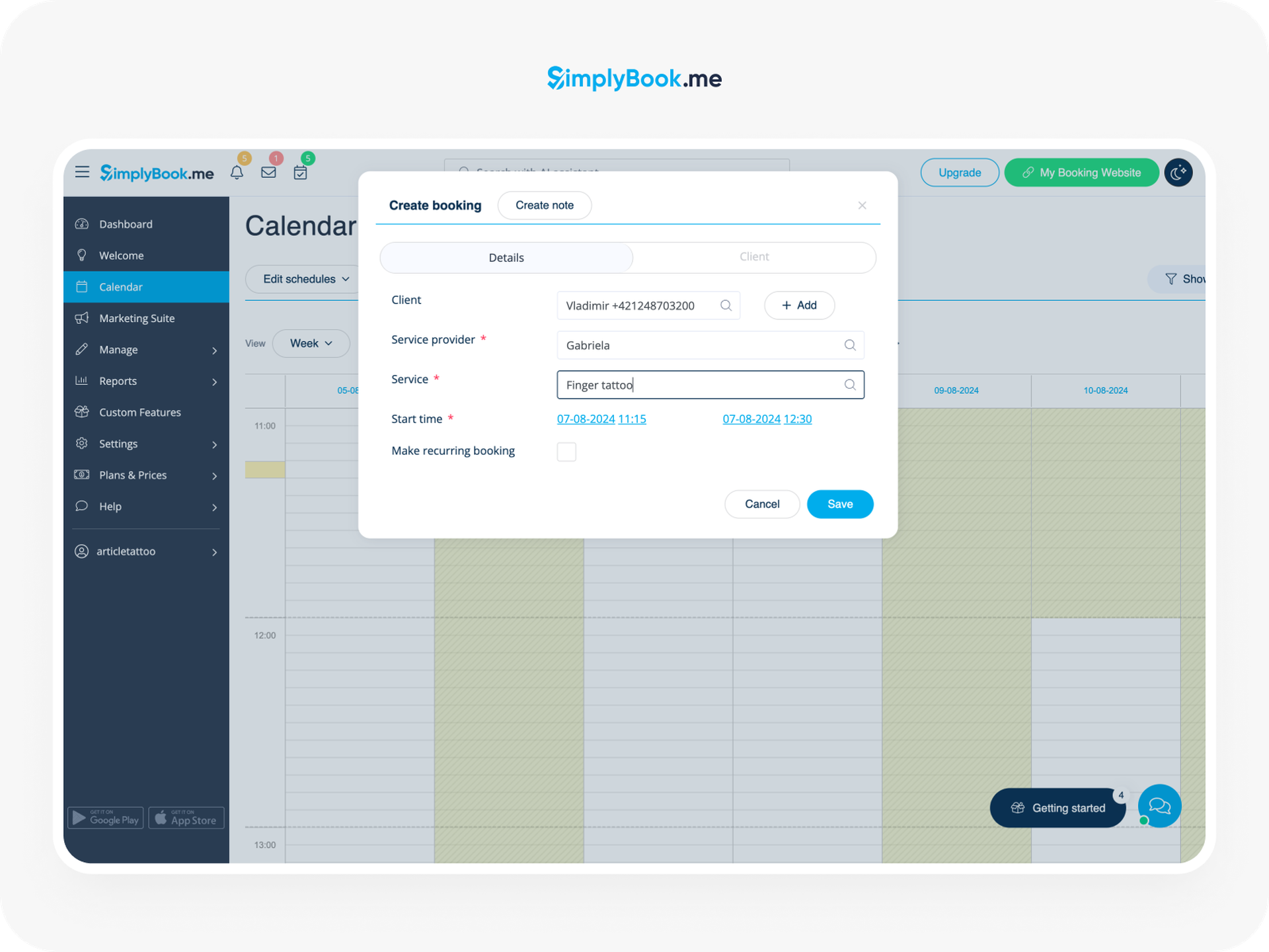simplybookme scheduling software