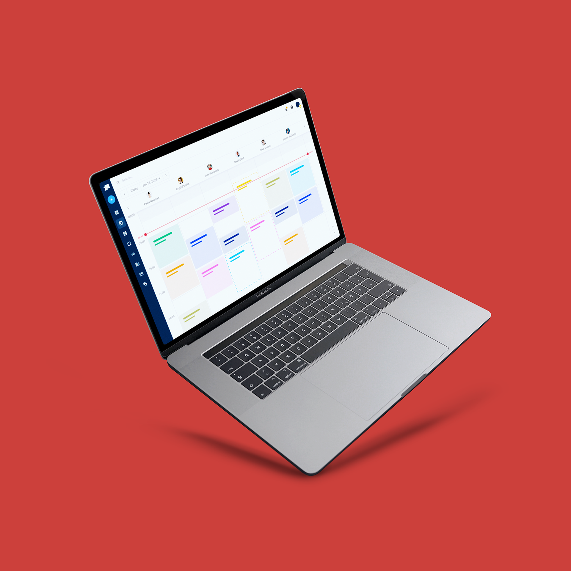 Laptop with booking system