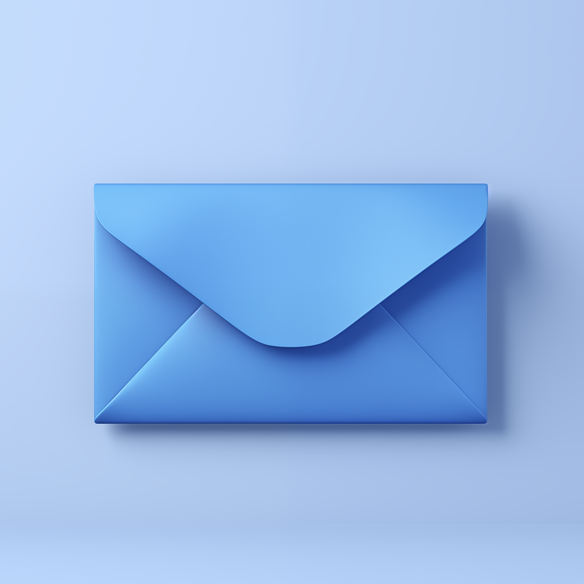 blue plastic envelope