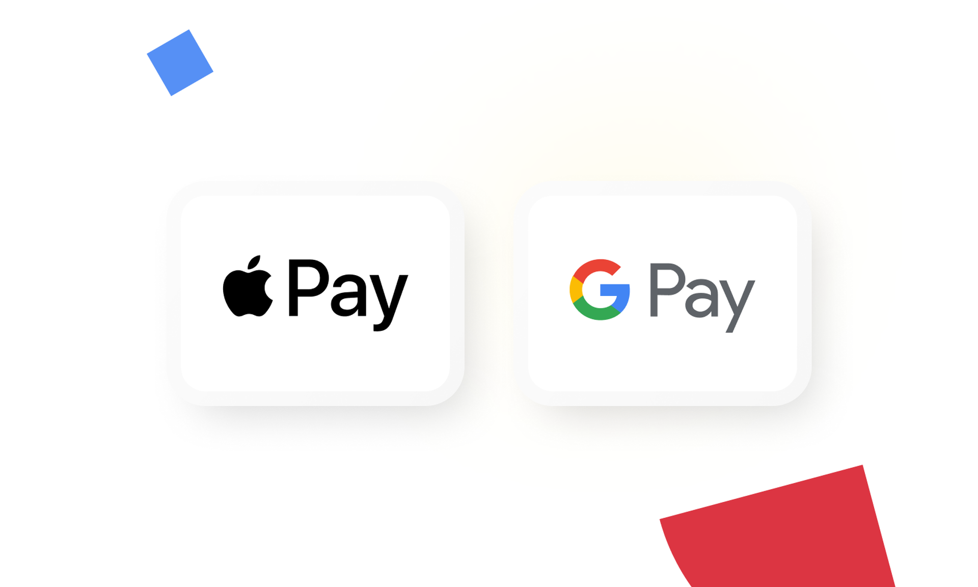 apple pay and google pay options