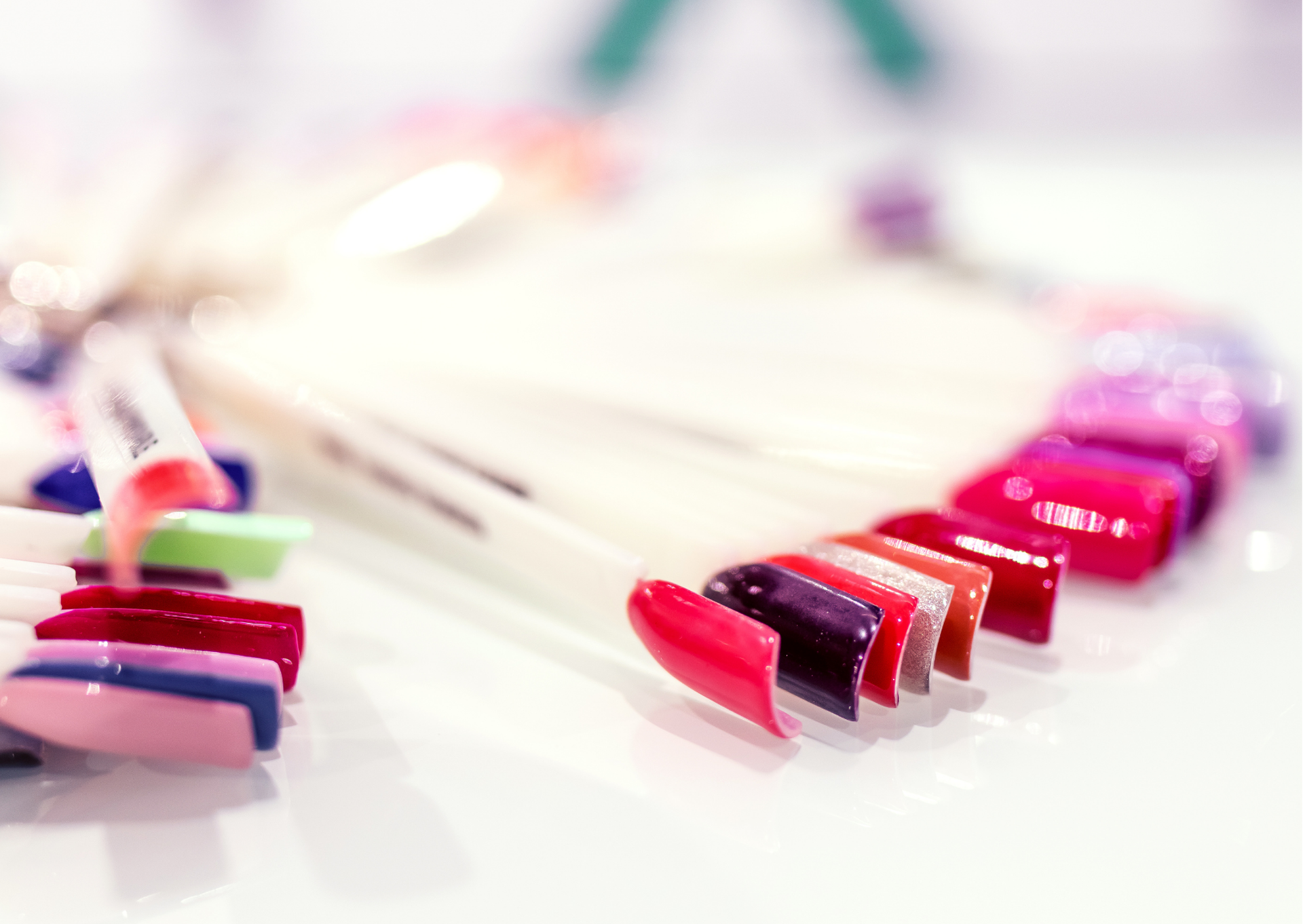 Nail artist in nail salon