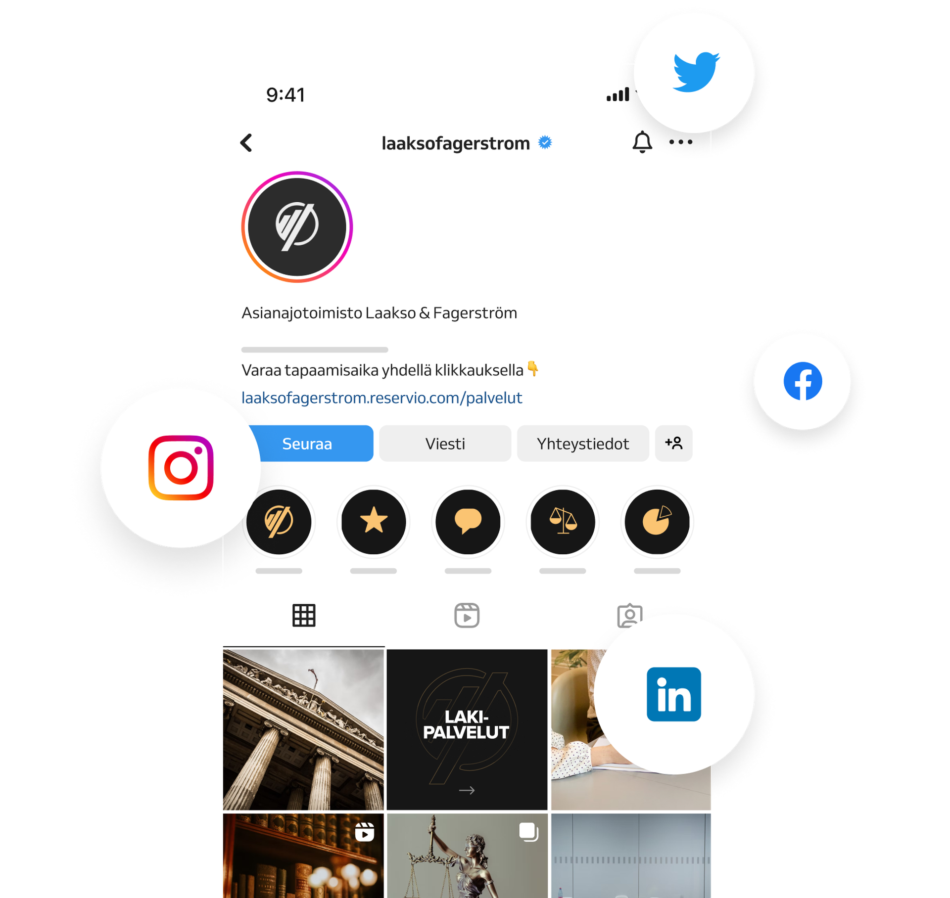 Instagram-varauslinkki