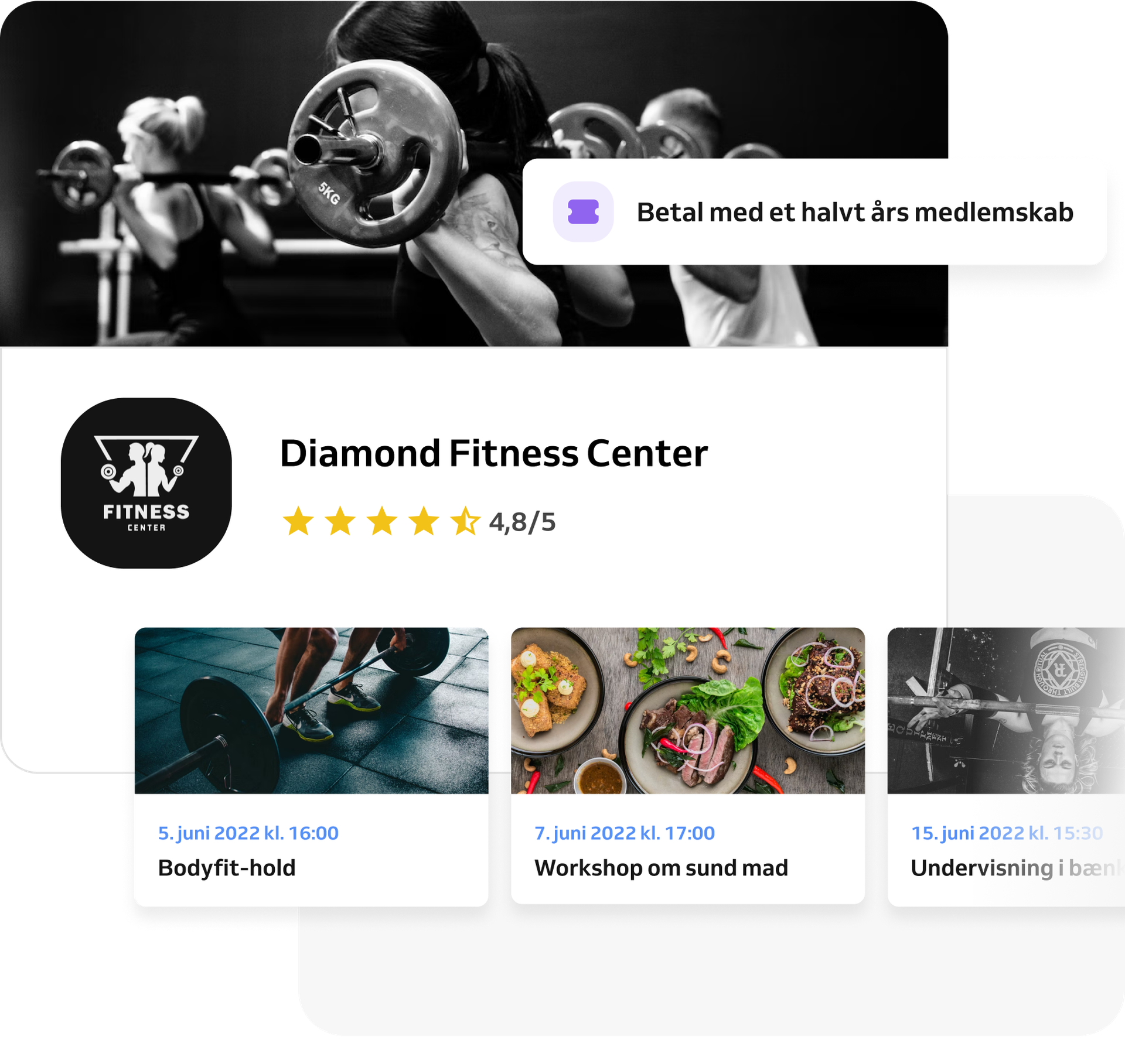 Booking af arrangementer og hold