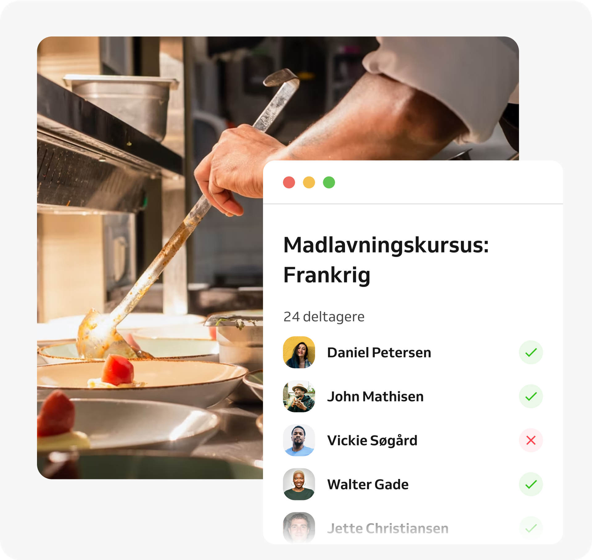 Kontrol af fremmøde