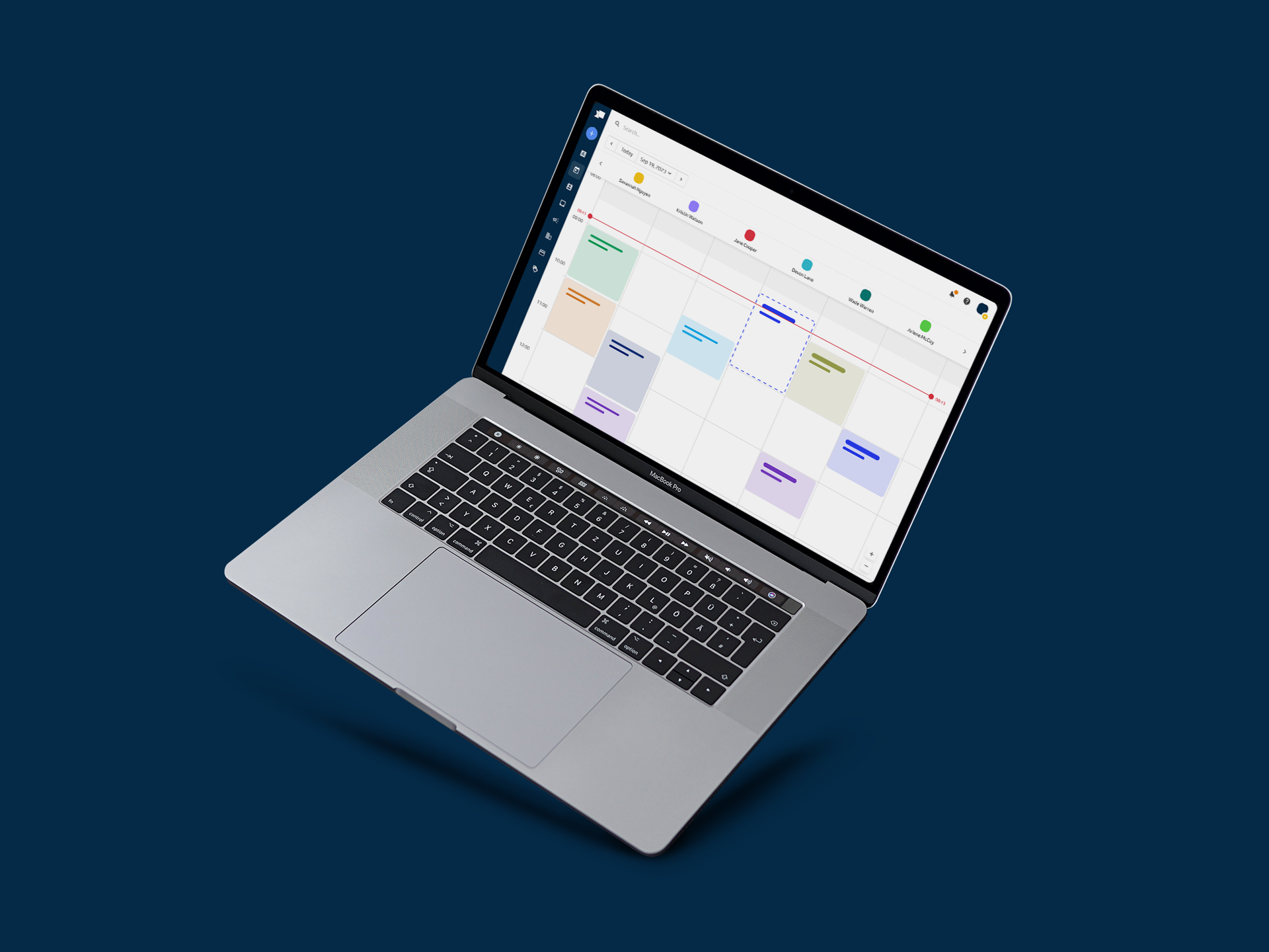 Notebook with online calendar