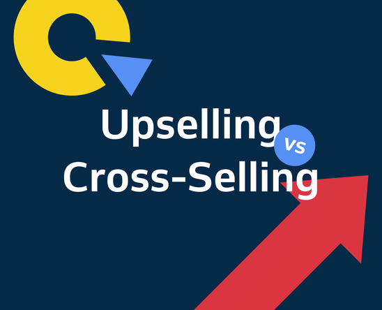 Upselling vs. cross-selling graphic