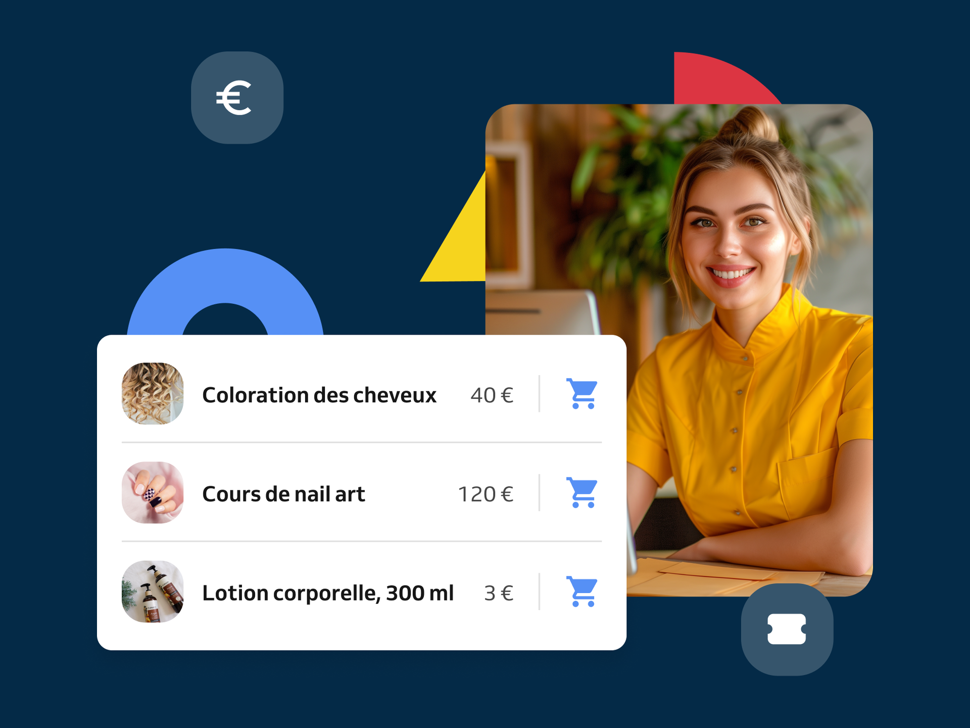 Vente de services et de produits en une seule fois