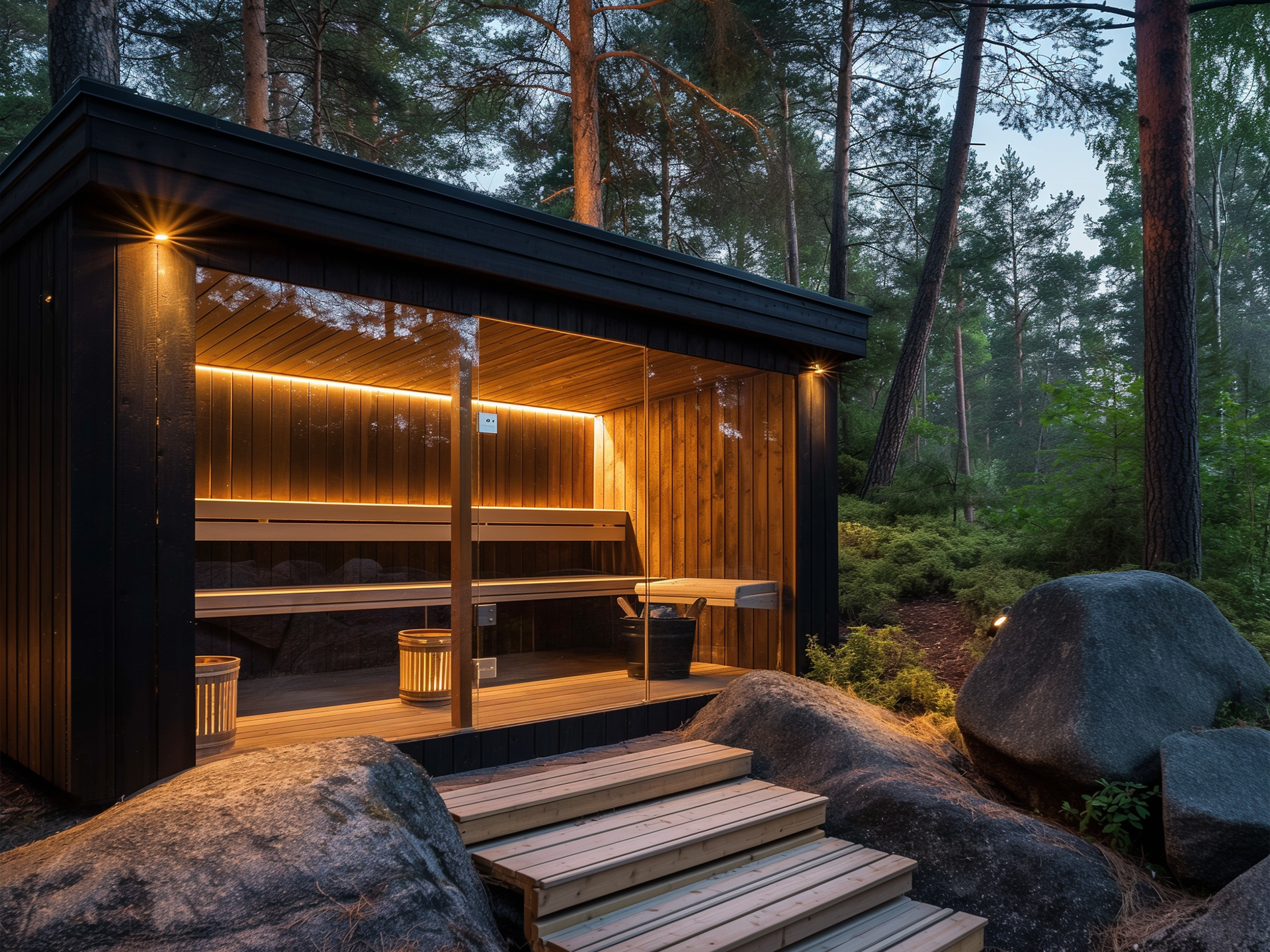 Sauna in the woods