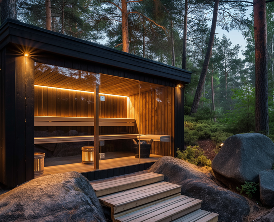 Sauna in the woods