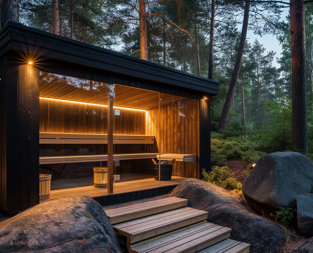 Sauna in the woods