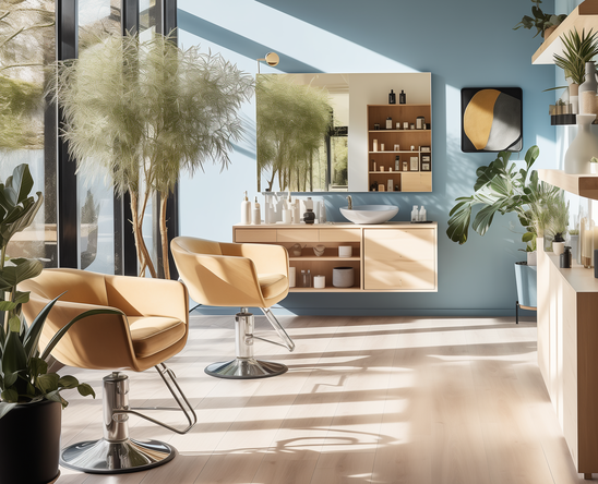 Interier of modern salon