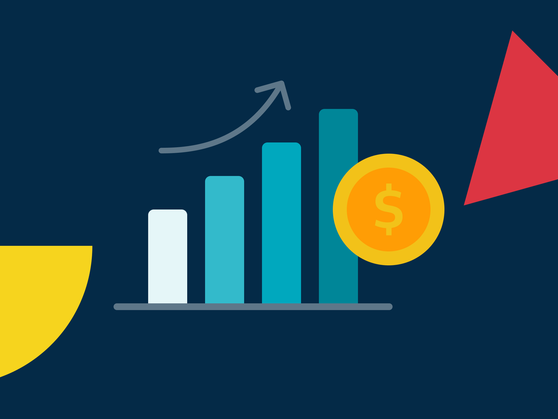 Graphic of growing revenue