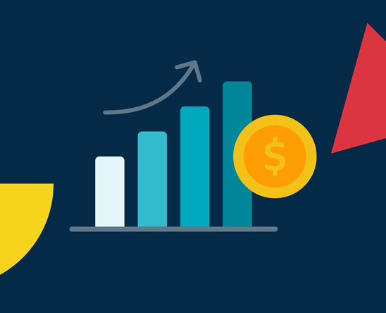 Graphic of growing revenue