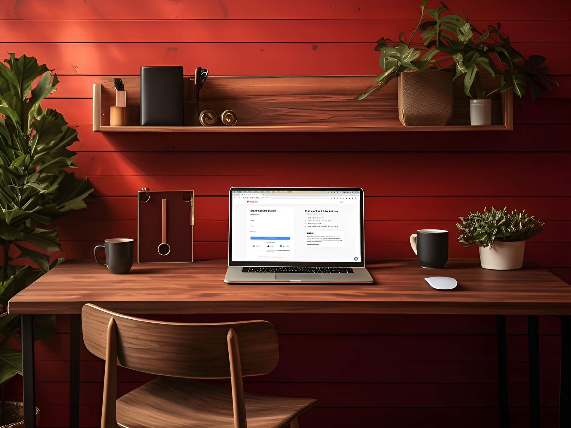 Computer on a table with Reservio Booking Website