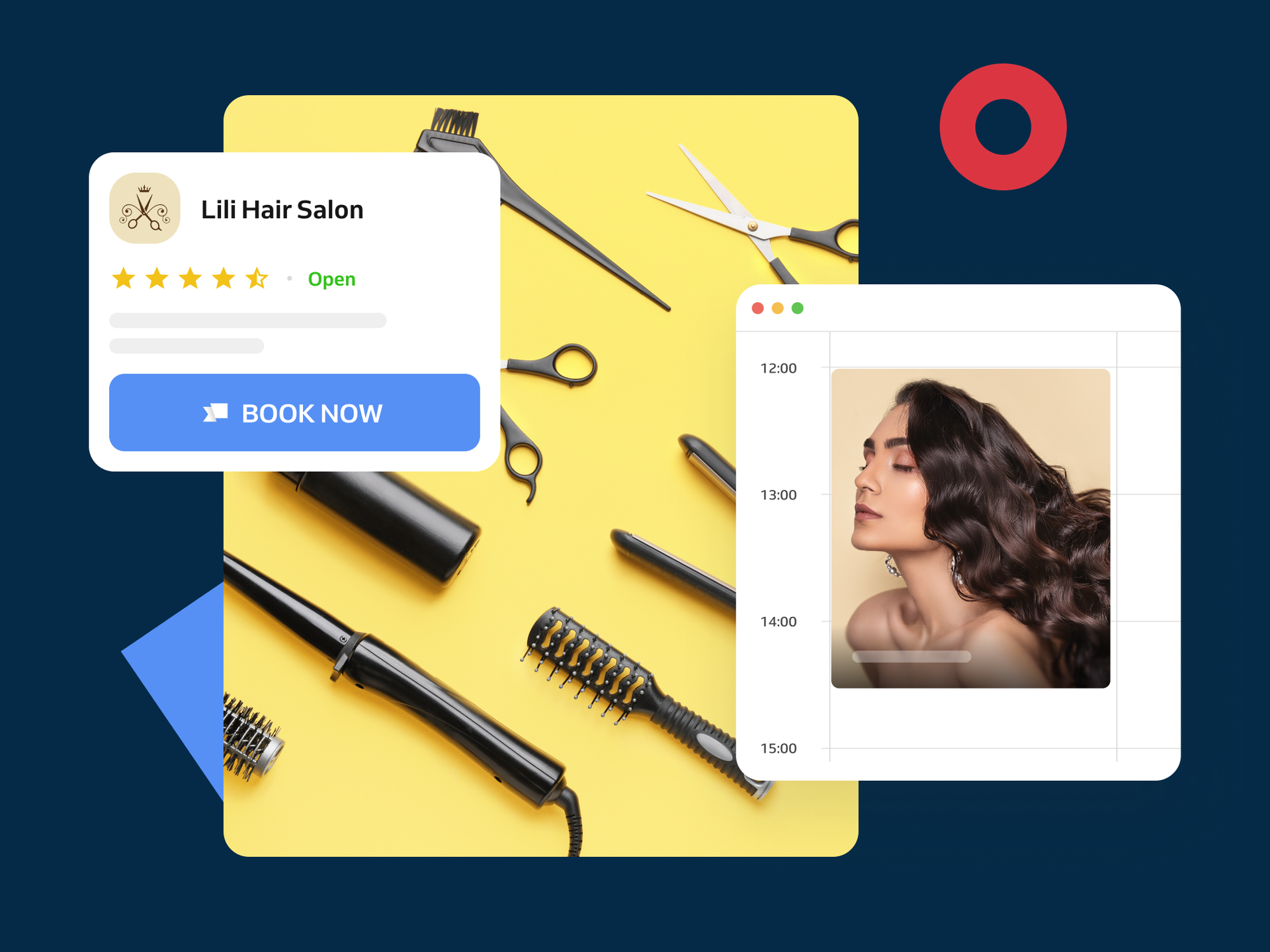 Salon brand graphics