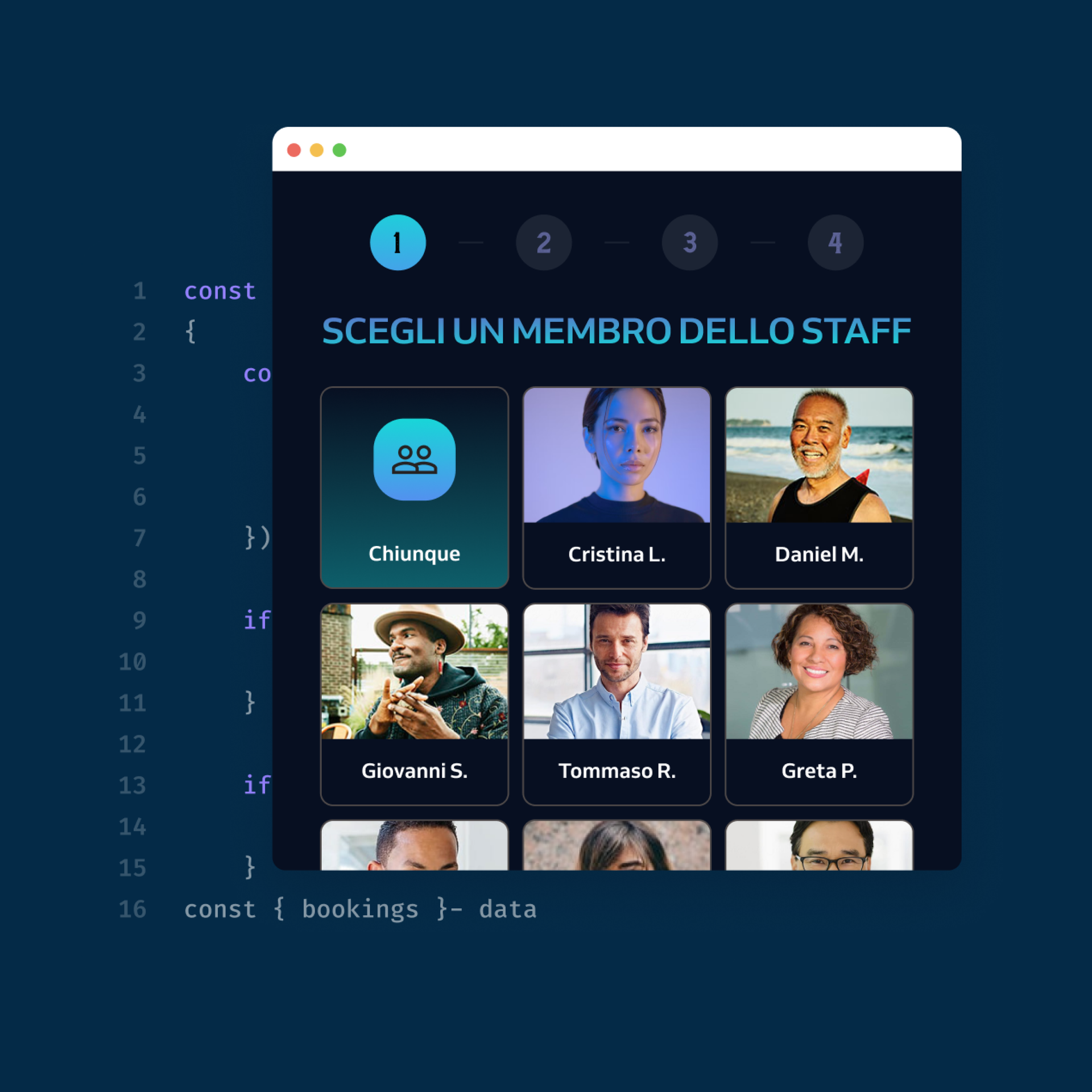 elenco dei membri del personale