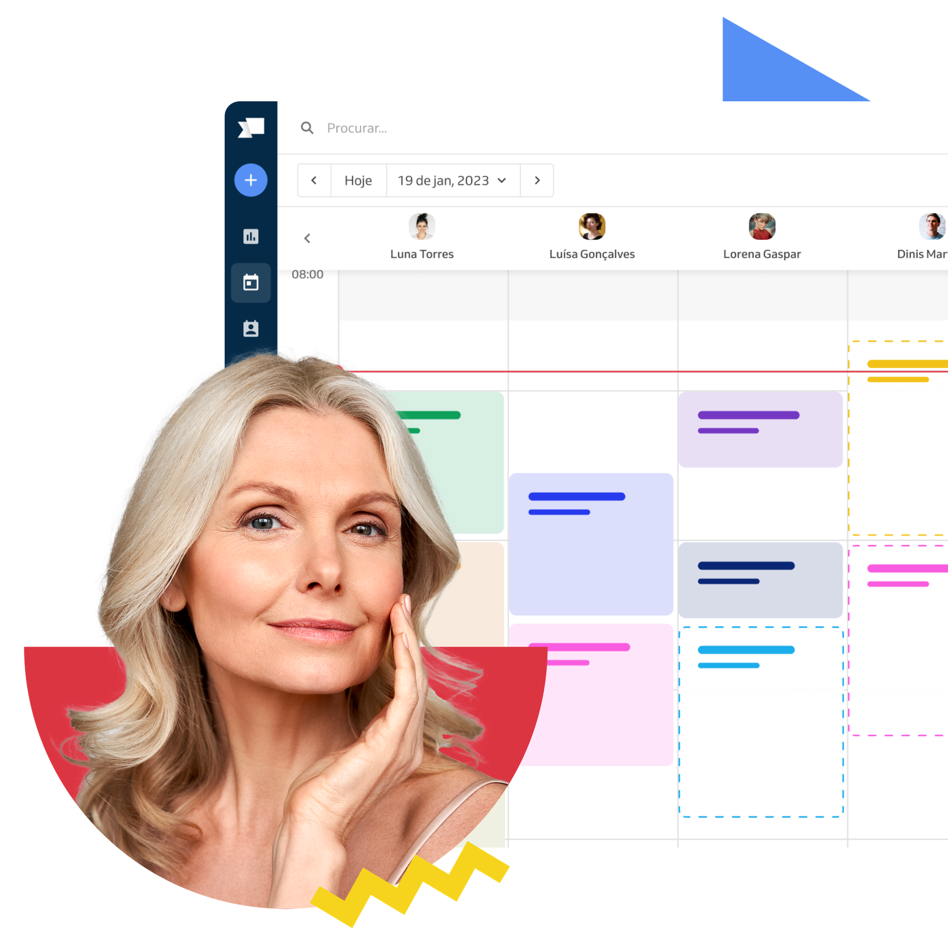 mulher com pele perfeita