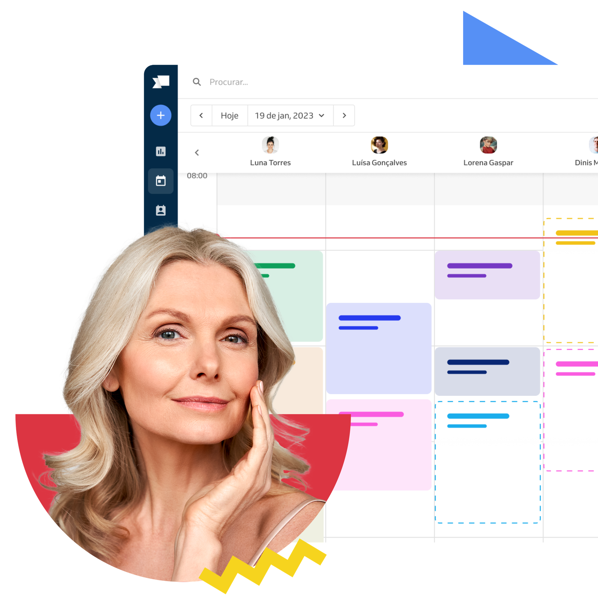 mulher com pele perfeita