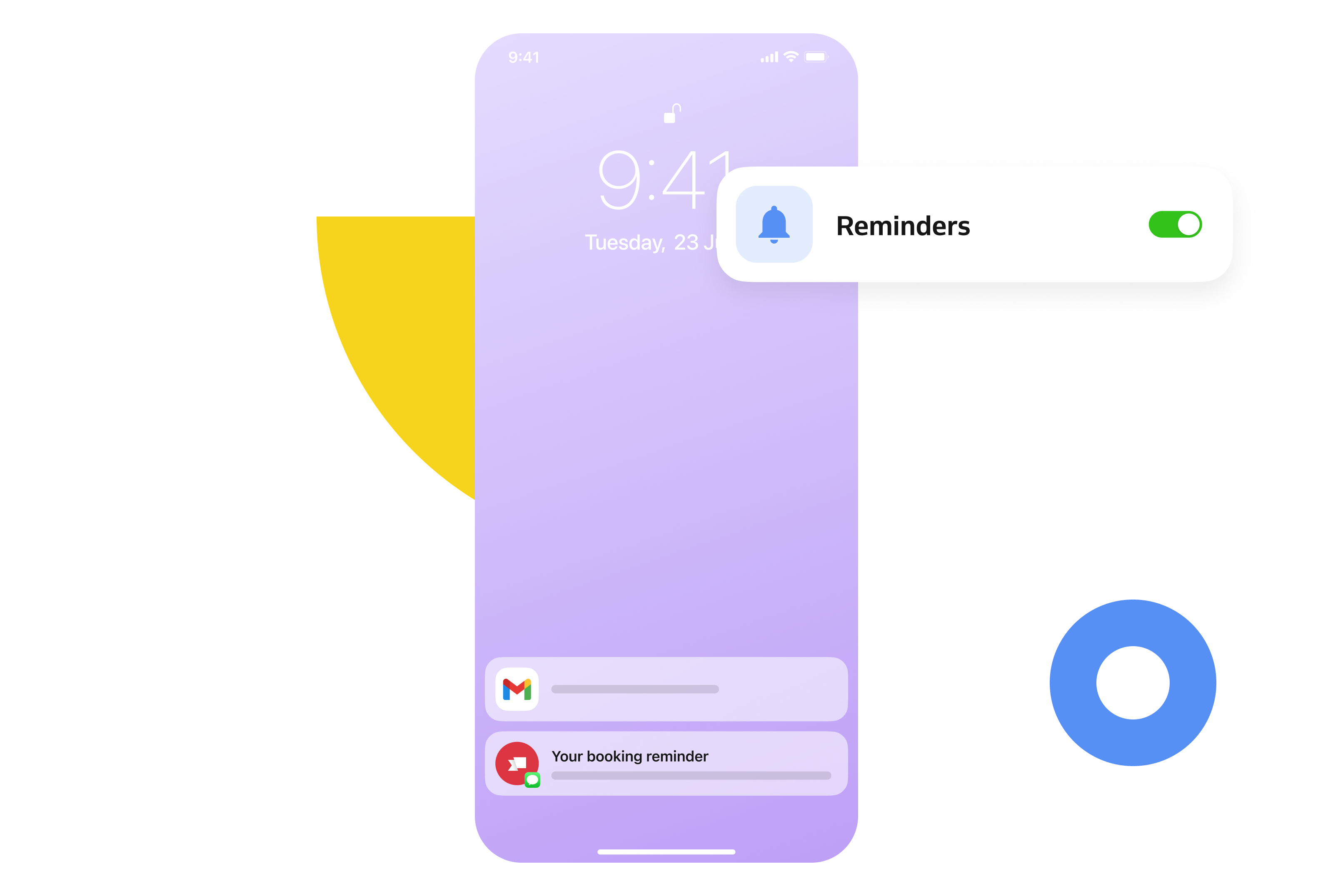 Reminders about booking appointments