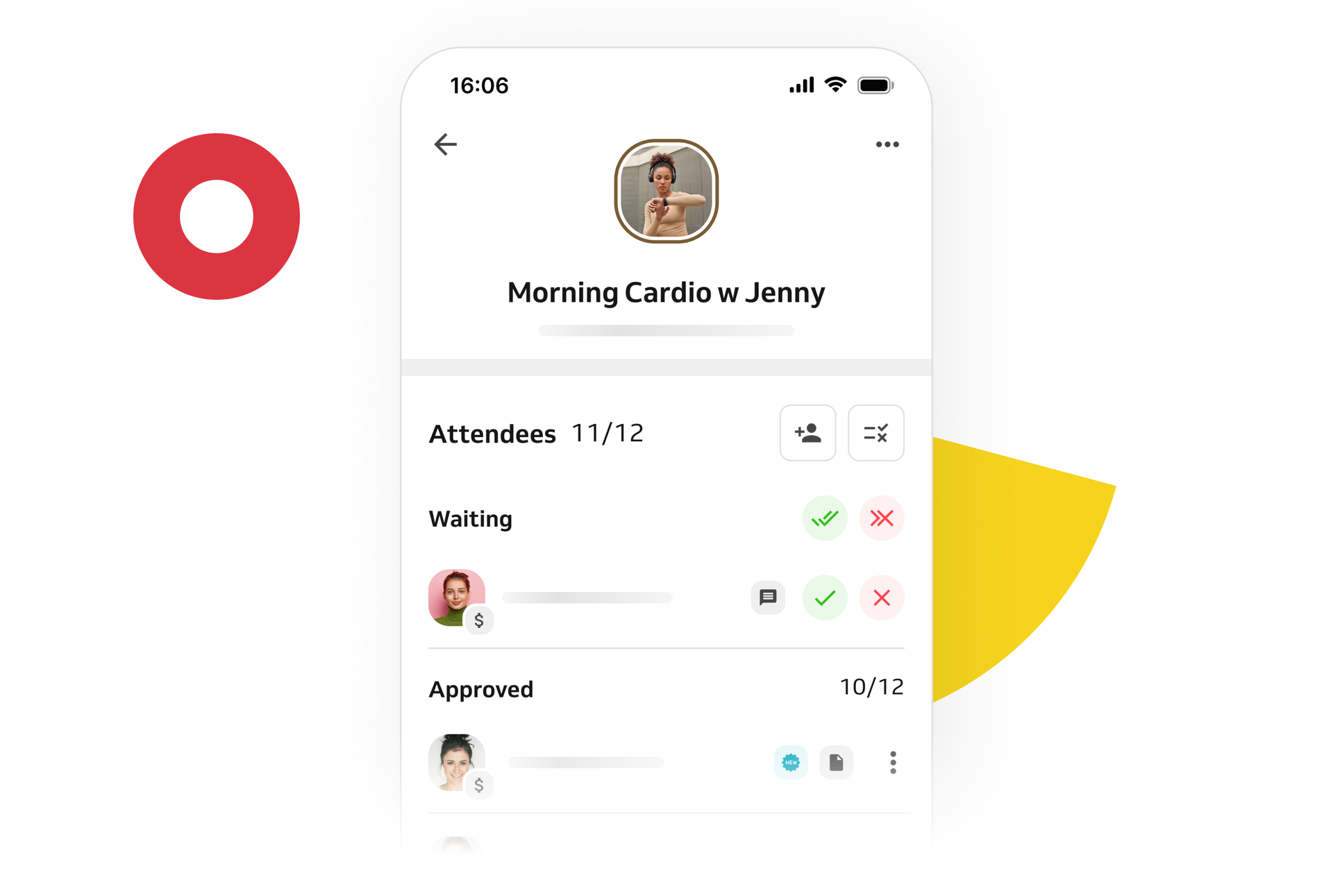 Morning cardio booking system