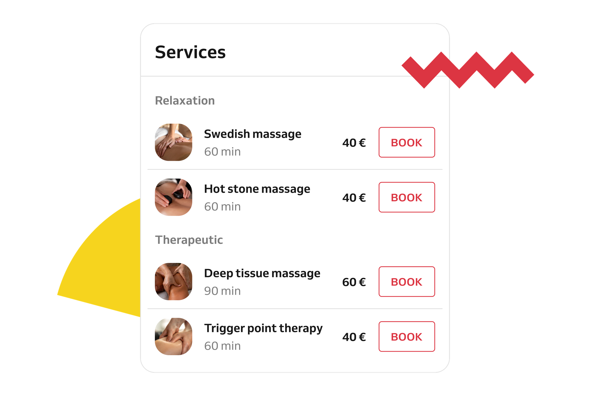 Massage services
