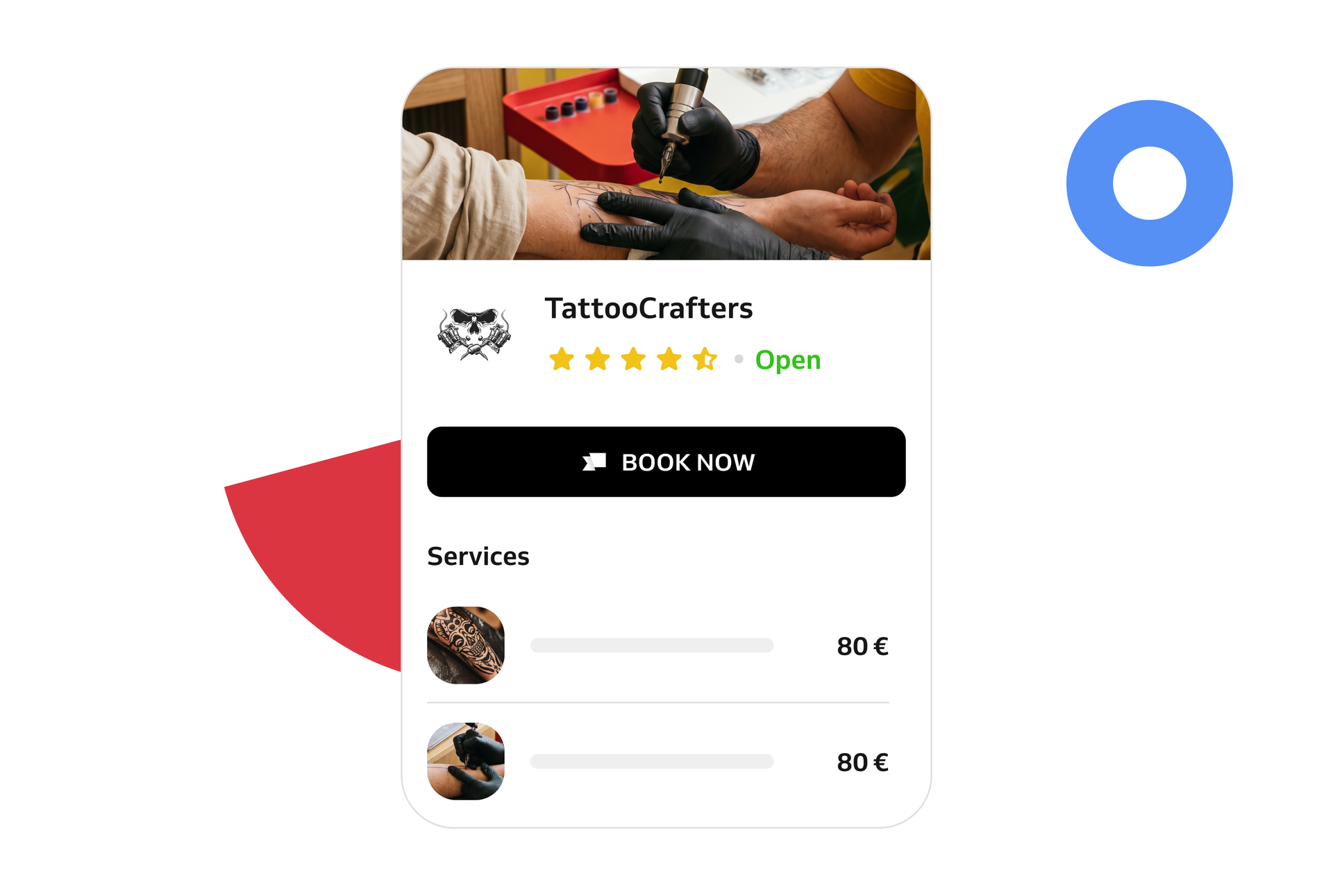 Tattoo booking system