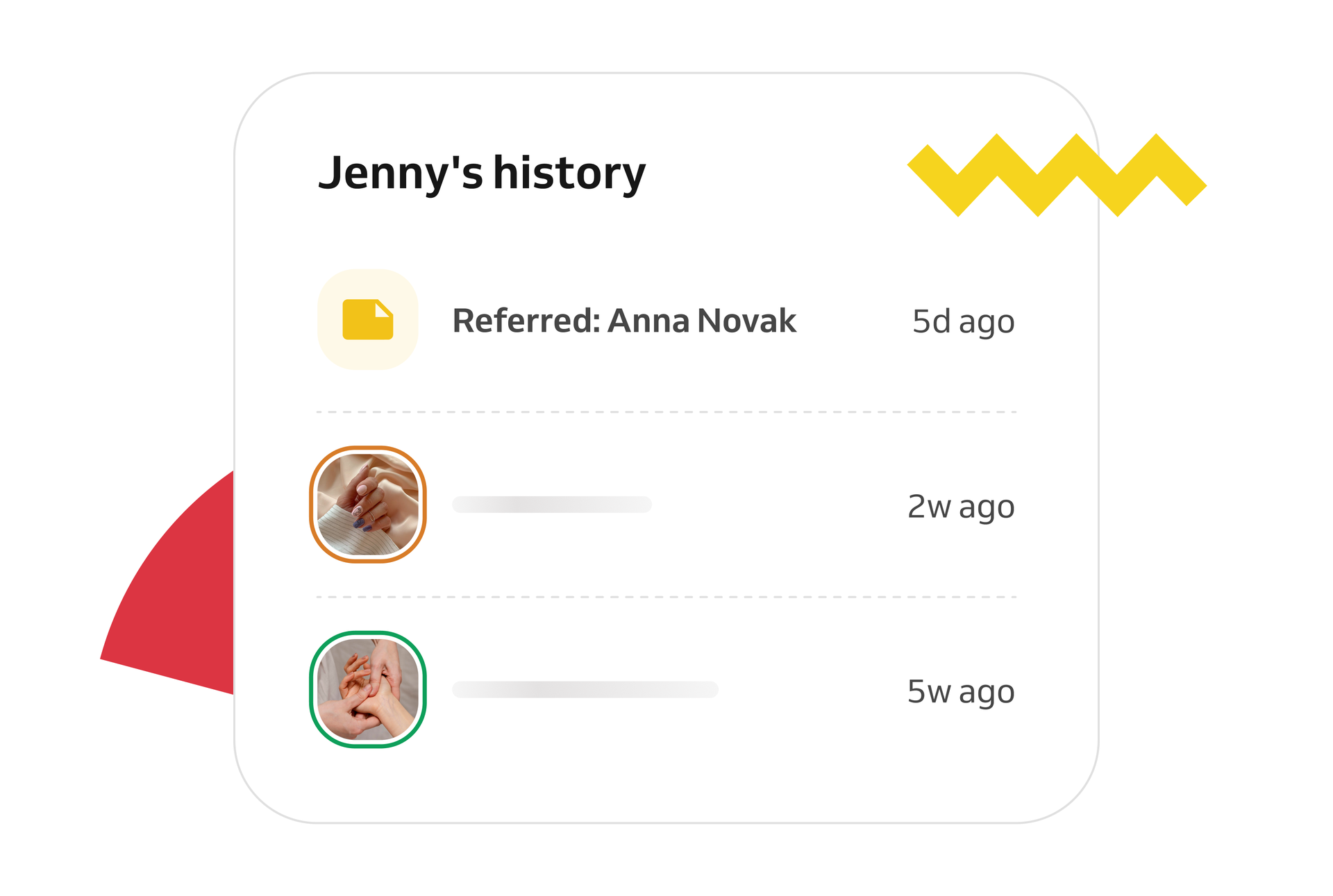 Referral history