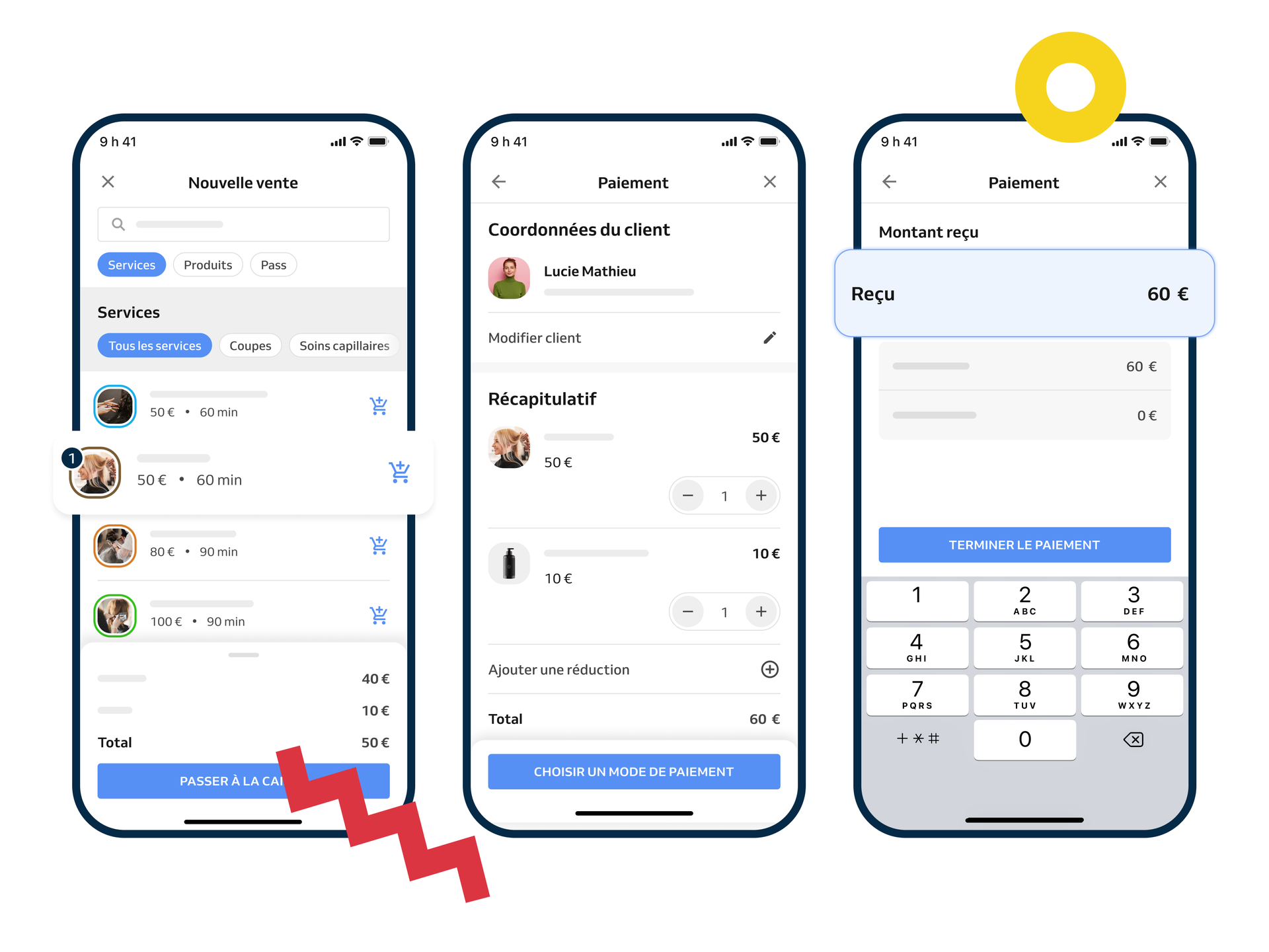 processus de paiement transparent