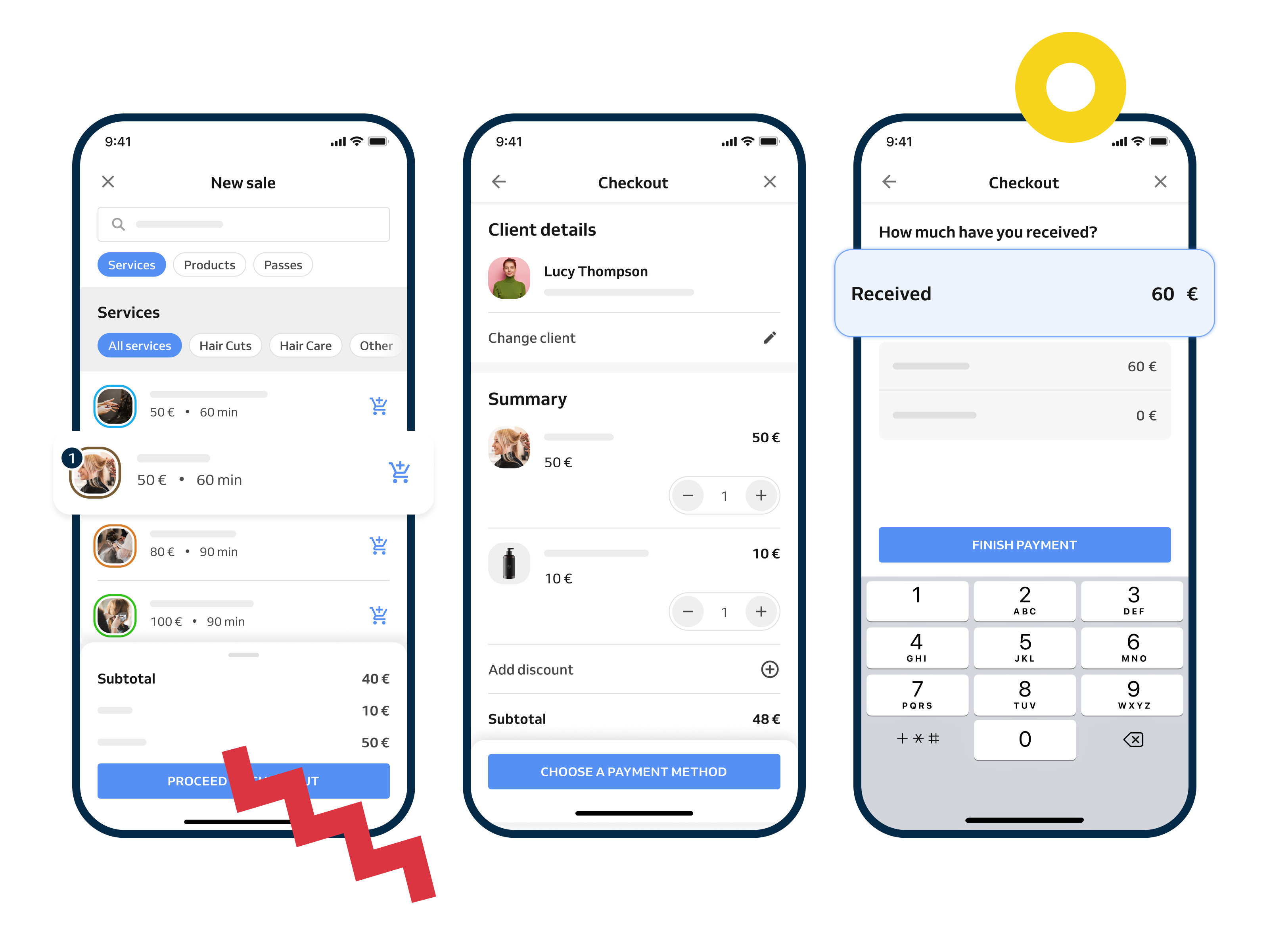 mobile checkout flow