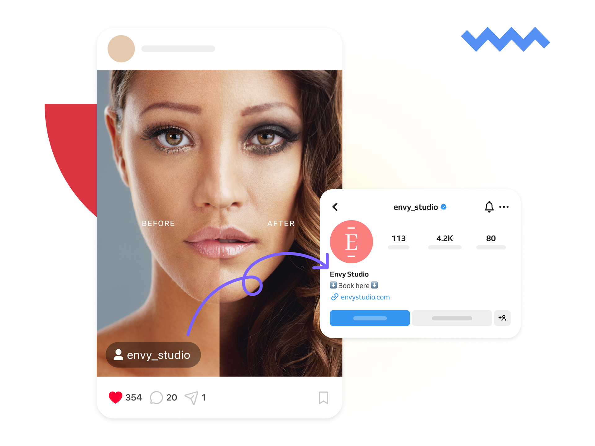 UGC before and after for studio