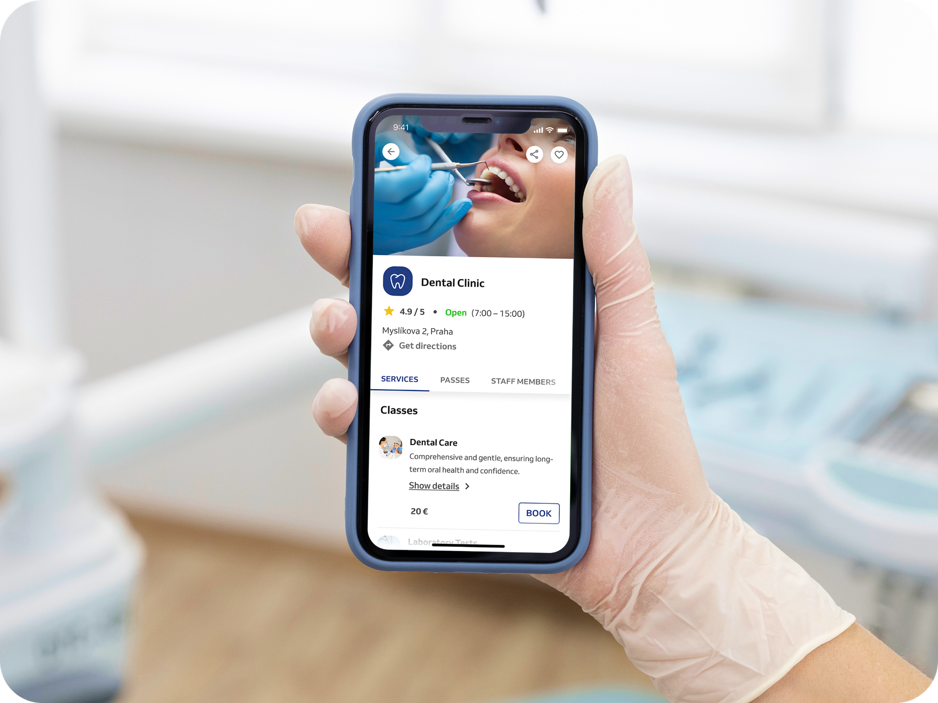 dental clinic booking website