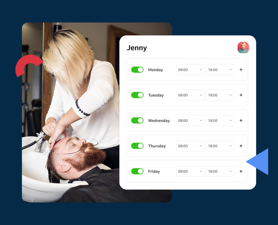 busy hairdresser's schedule