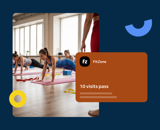Group fitness class with 10 visits pass