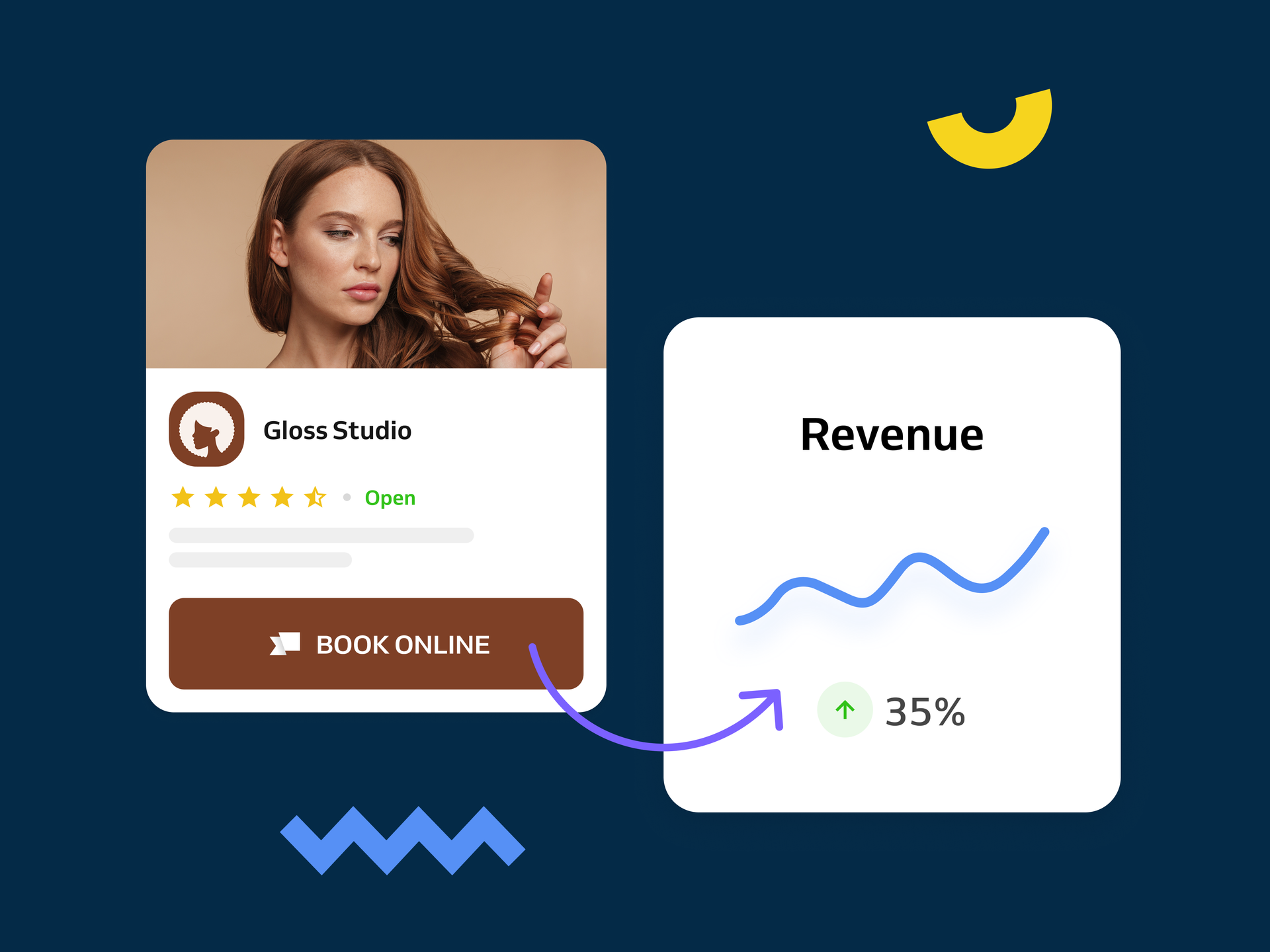 hair salon growing revenue with online booking