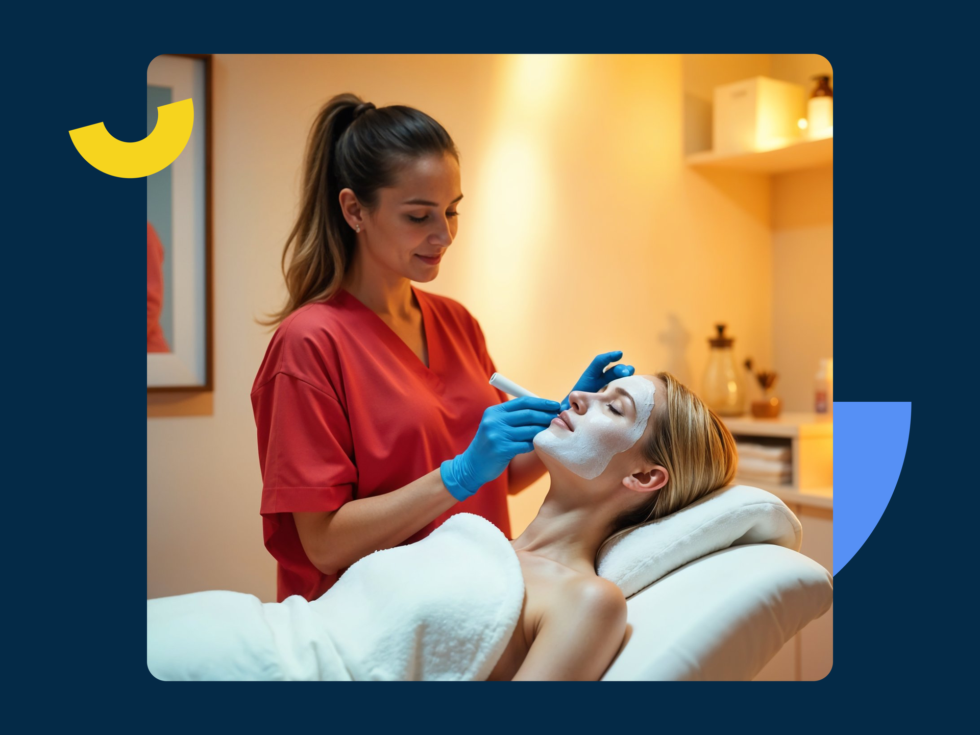 beauty professional working