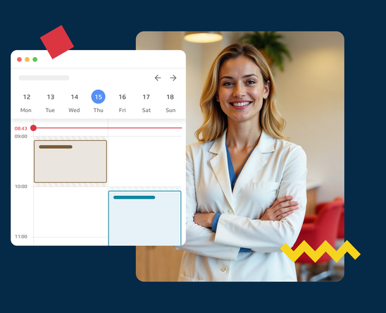 Online booking calendar for dental clinic