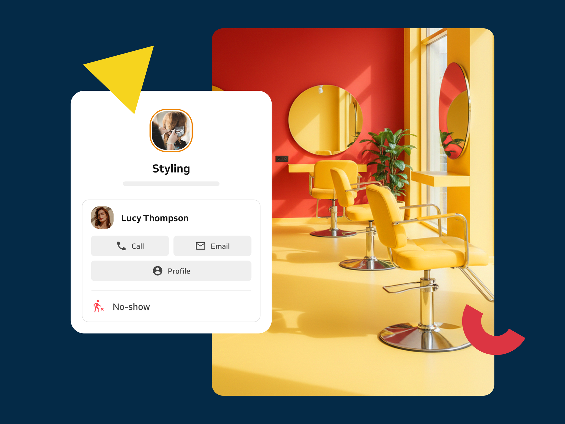 Online booking system with no-show reminder
